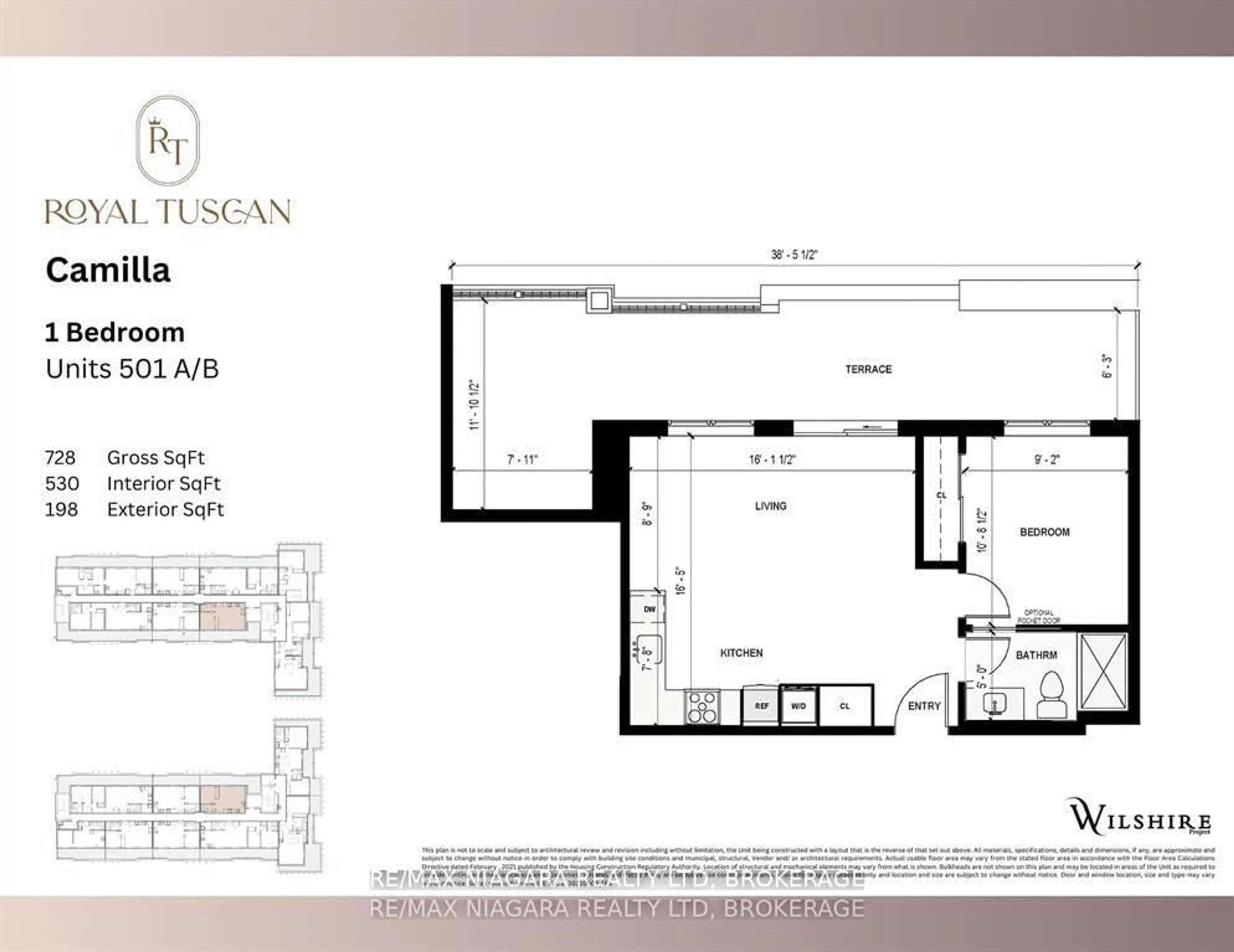 Floor plan for 1024 VANSICKLE Rd #501A, St. Catharines Ontario L2S 2X3