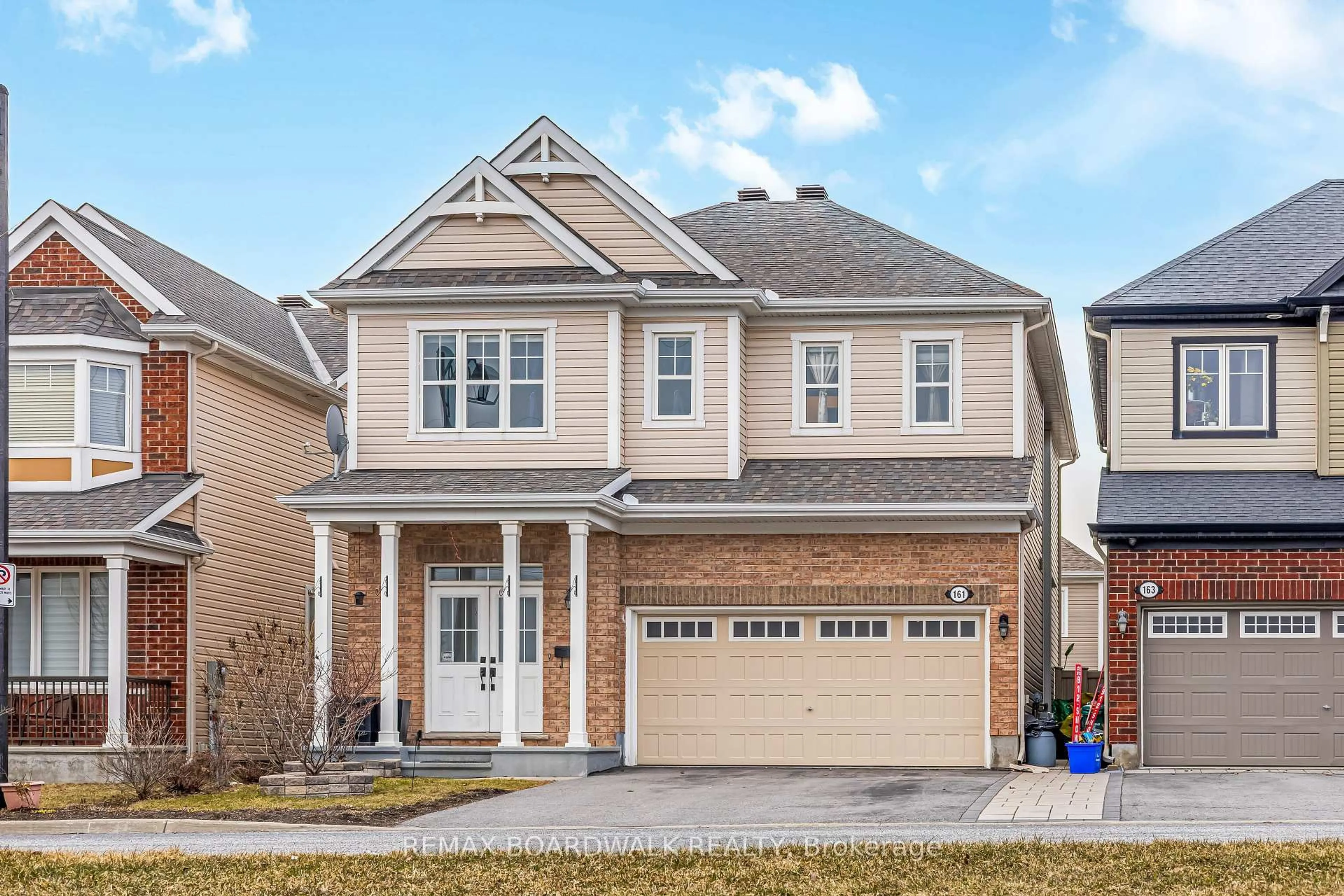 Home with brick exterior material, street for 161 Flowing Creek Circ, Ottawa Ontario K2M 0K2