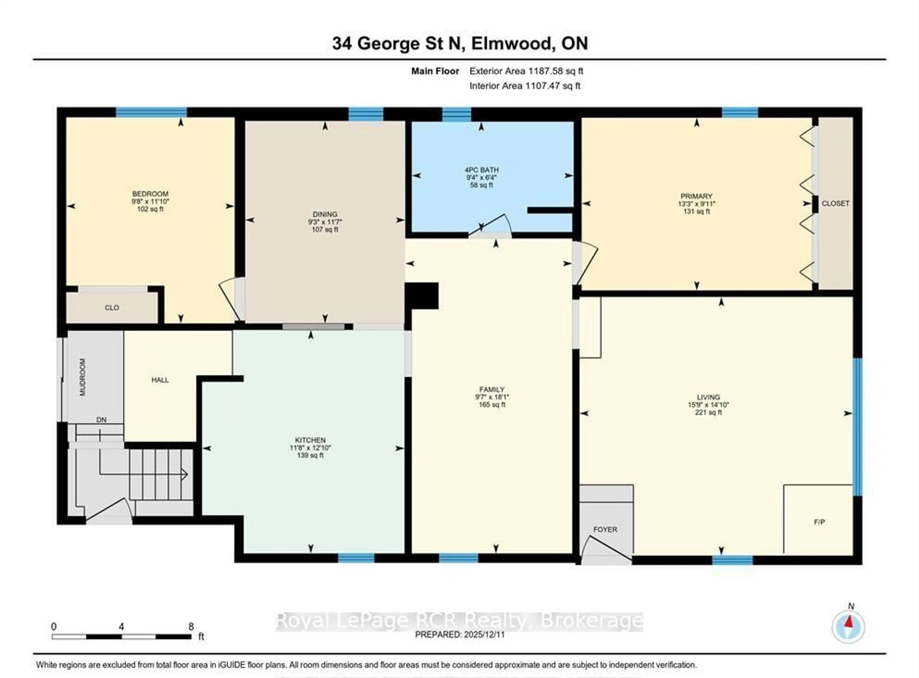 Floor plan for 34 George St, West Grey Ontario N0G 1S0