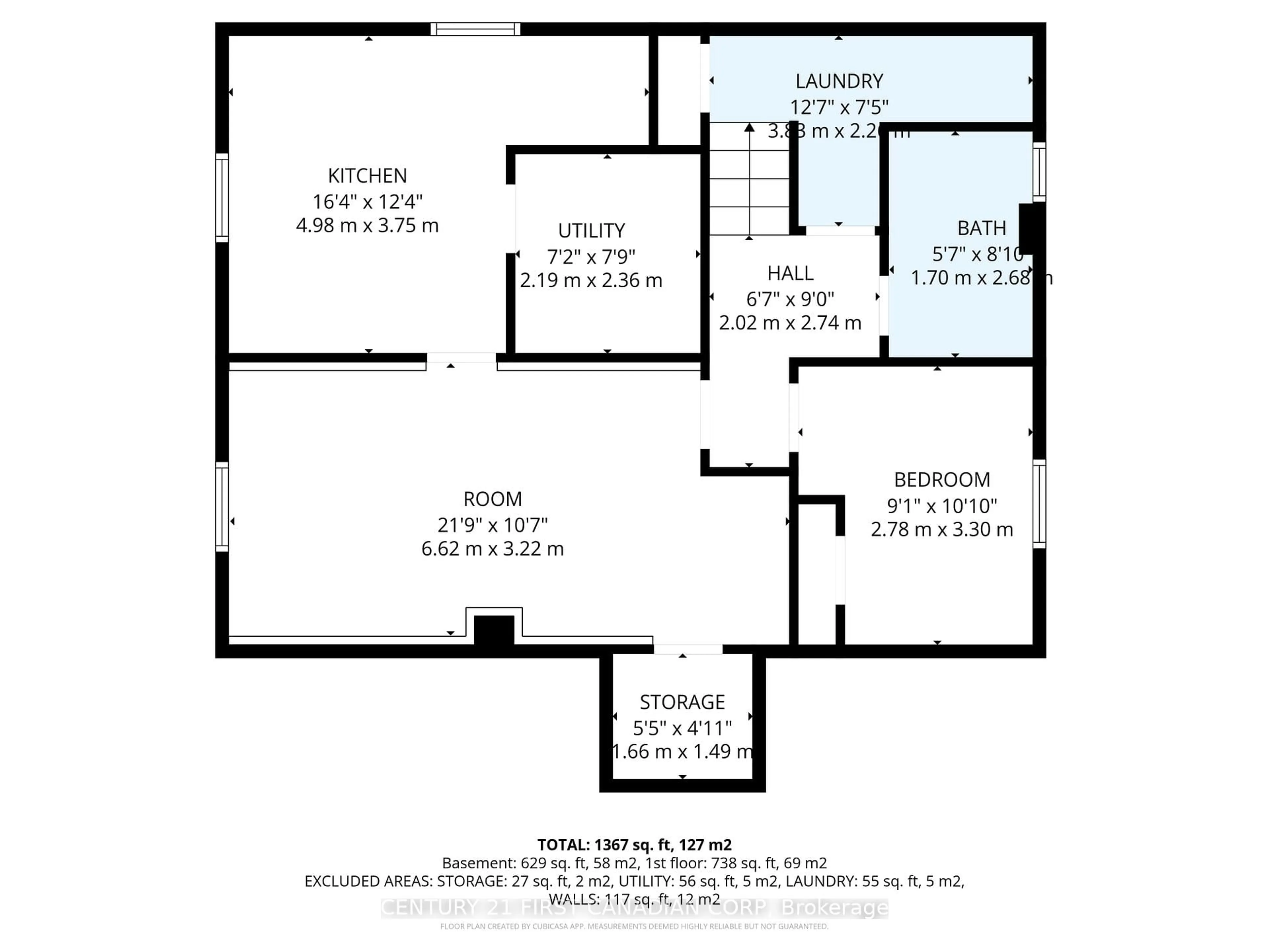 Floor plan for 101 Jasper Cres, London East Ontario N5W 1J9
