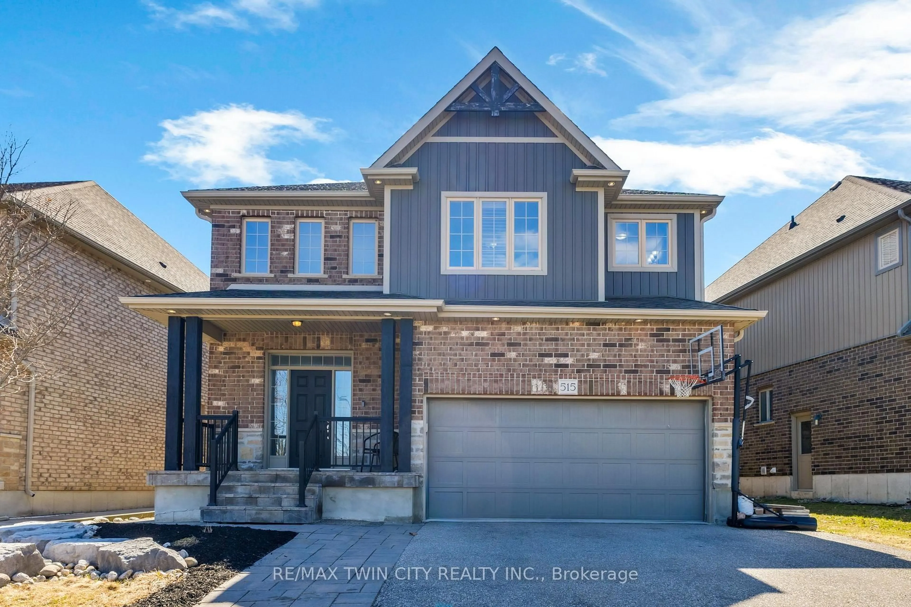 Home with brick exterior material, street for 515 St Moritz Ave, Waterloo Ontario N2T 0B3