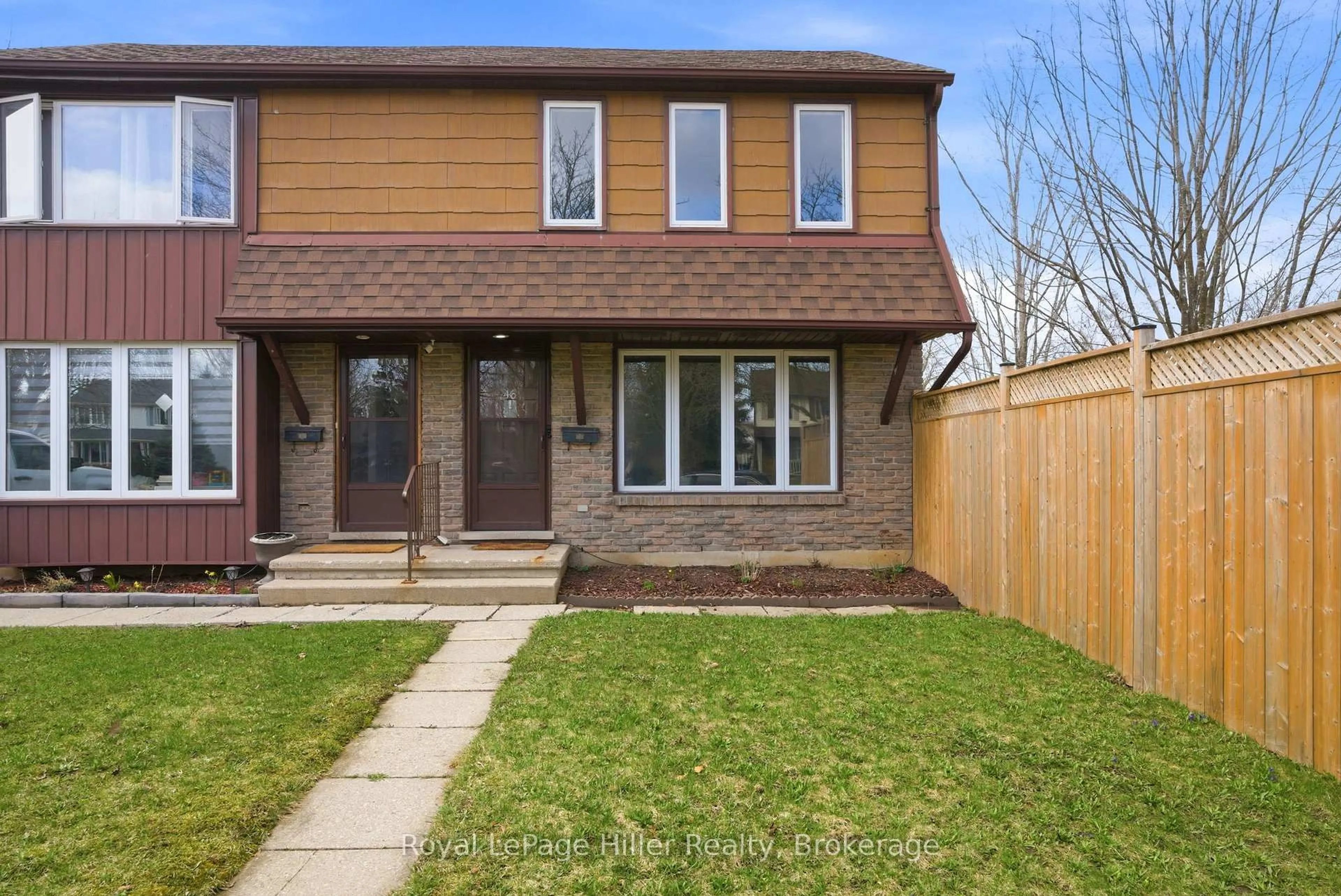 Home with brick exterior material, street for 46 Avonwood Dr, Stratford Ontario N4Z 1B4