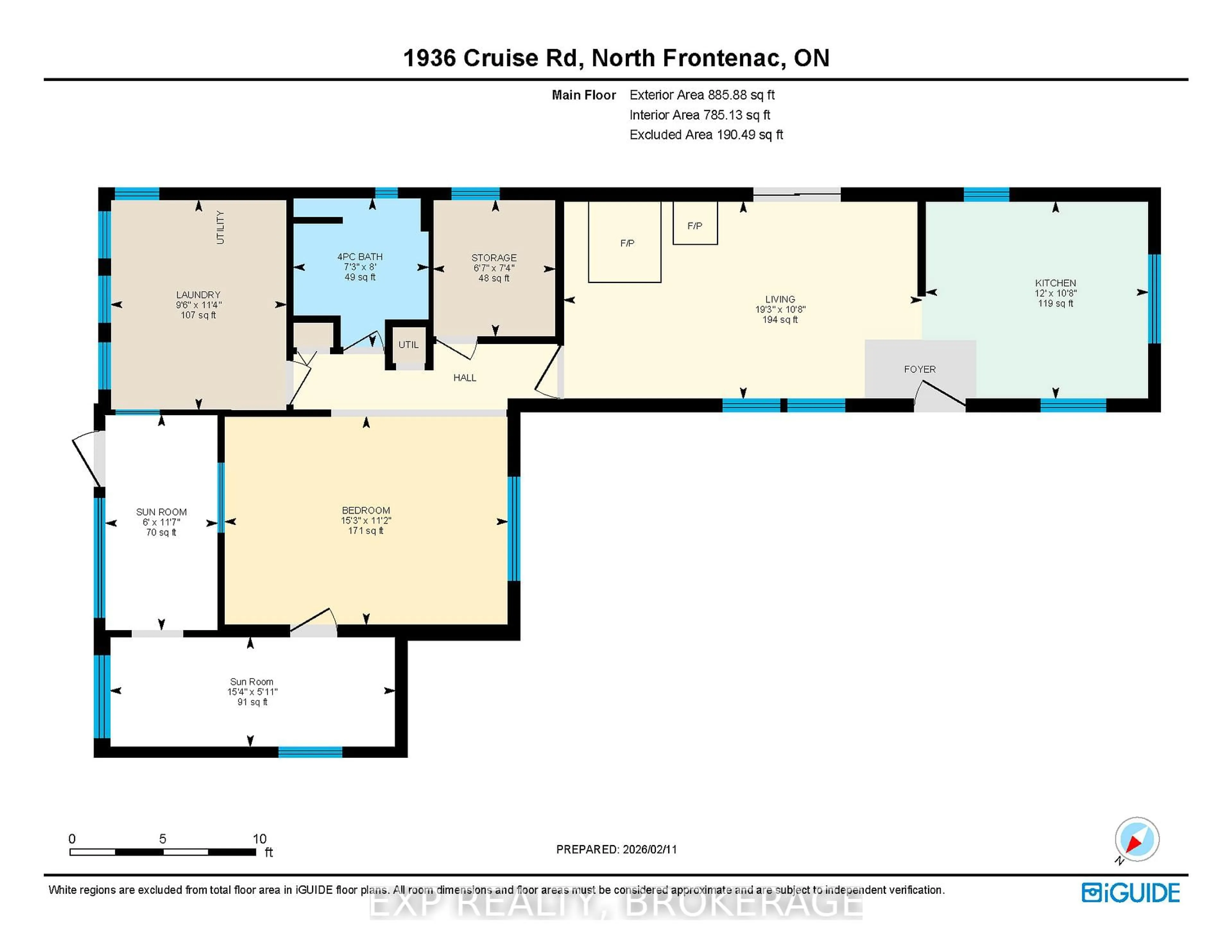 Floor plan for 1936 CRUISE Rd, Ompah Ontario K0H 2J0
