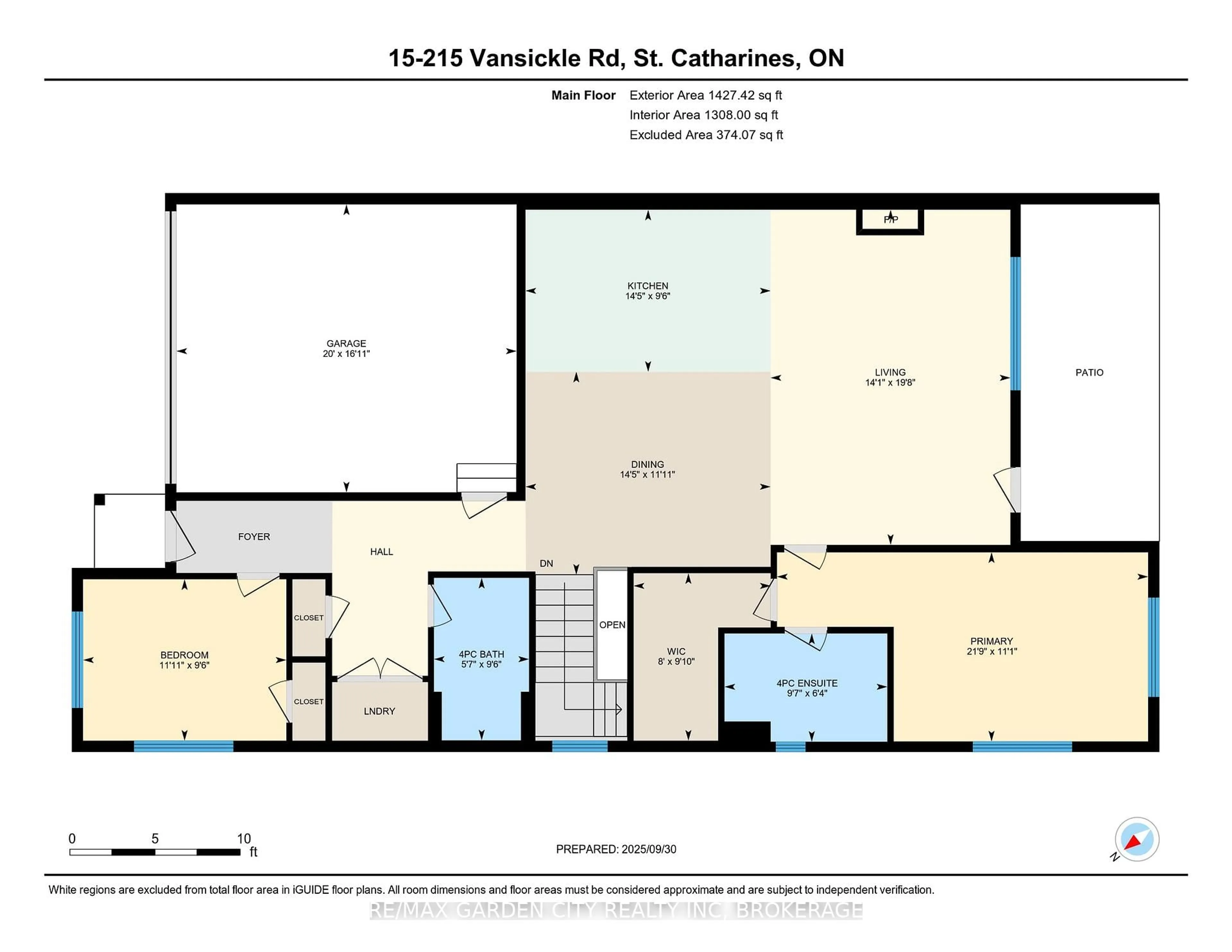 Floor plan for 215 Vansickle Rd #15, St. Catharines Ontario L2S 0E3