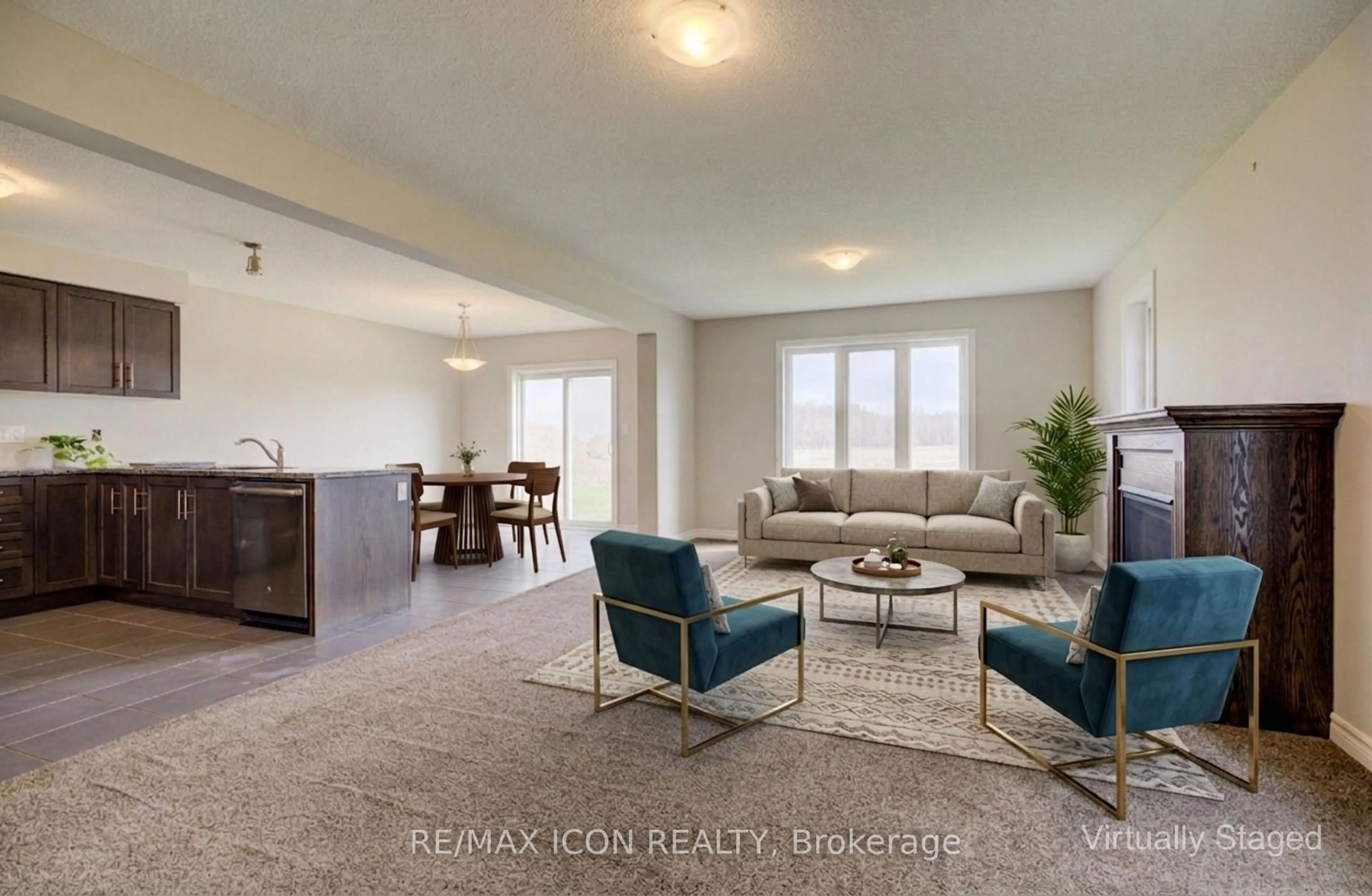 Living room with furniture, unknown for 1360 Caen Ave, Woodstock Ontario N4T 0G3