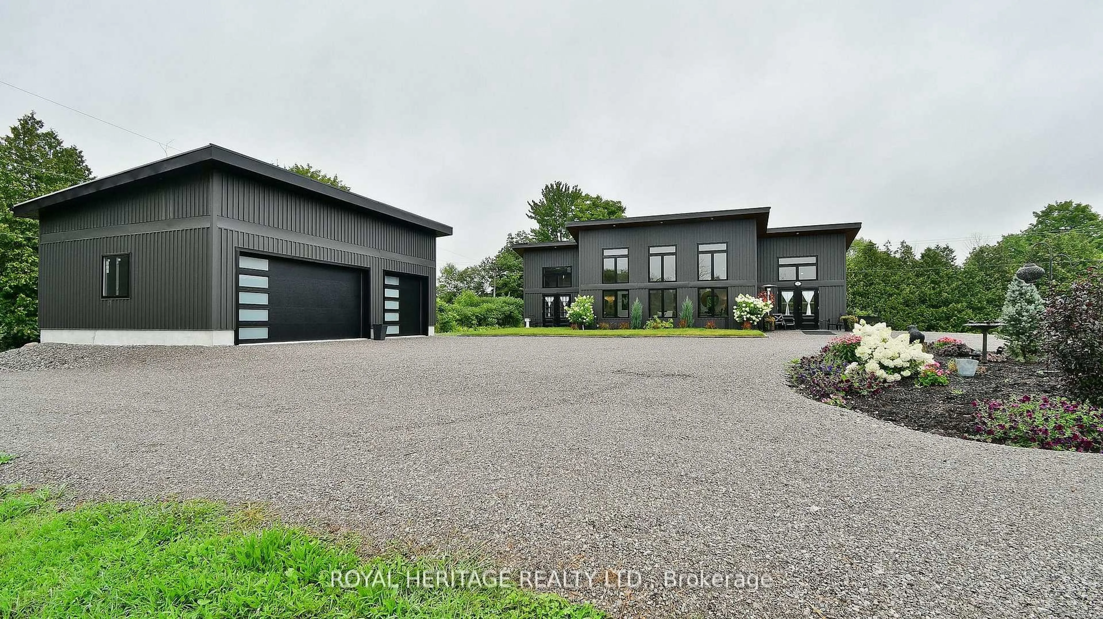 A pic from outside/outdoor area/front of a property/back of a property/a pic from drone, street for 9 Hunts Line Rd, Trent Lakes Ontario K0L 1J0