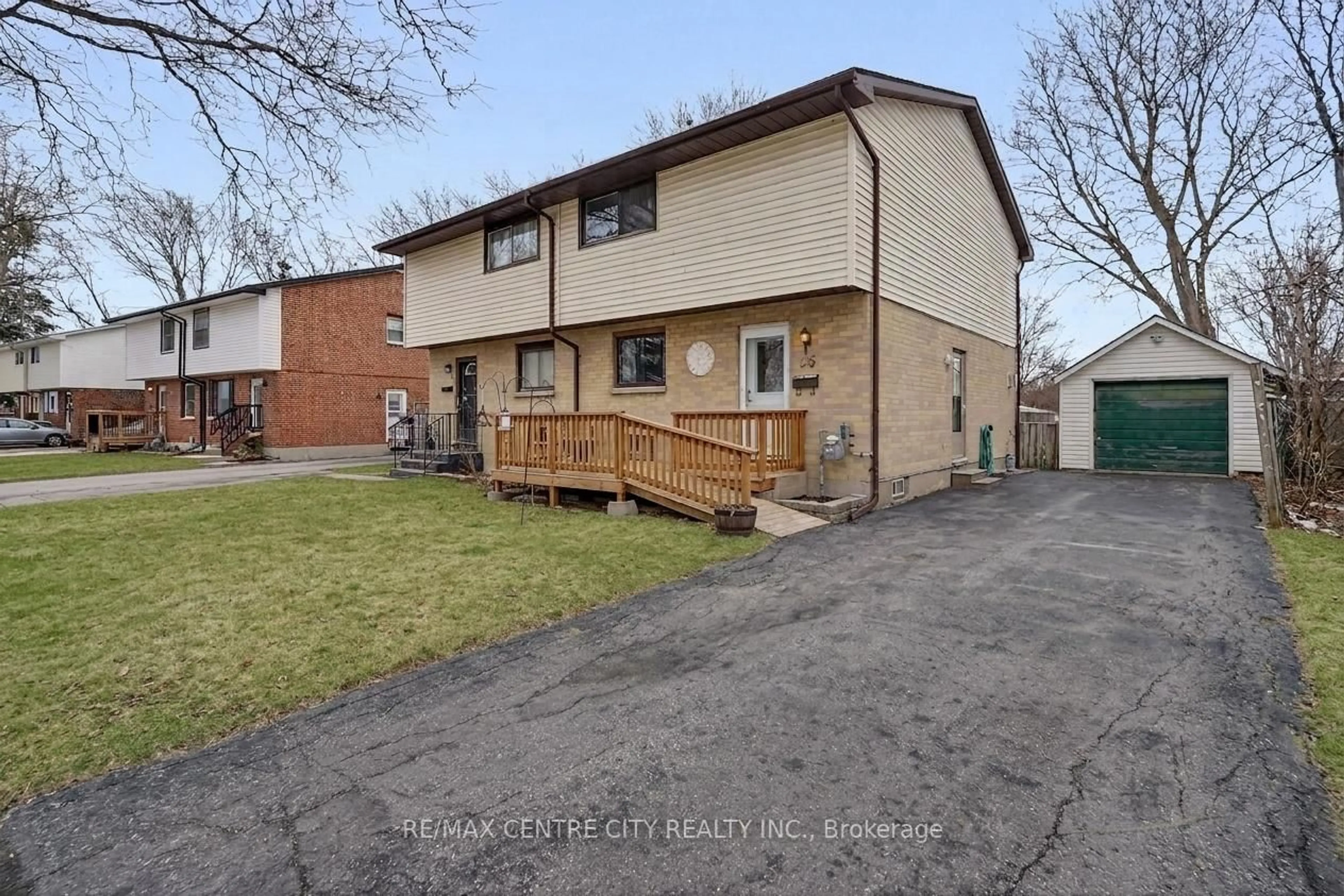 A pic from outside/outdoor area/front of a property/back of a property/a pic from drone, street for 55 Mohegan Cres, London East Ontario N5V 2X7