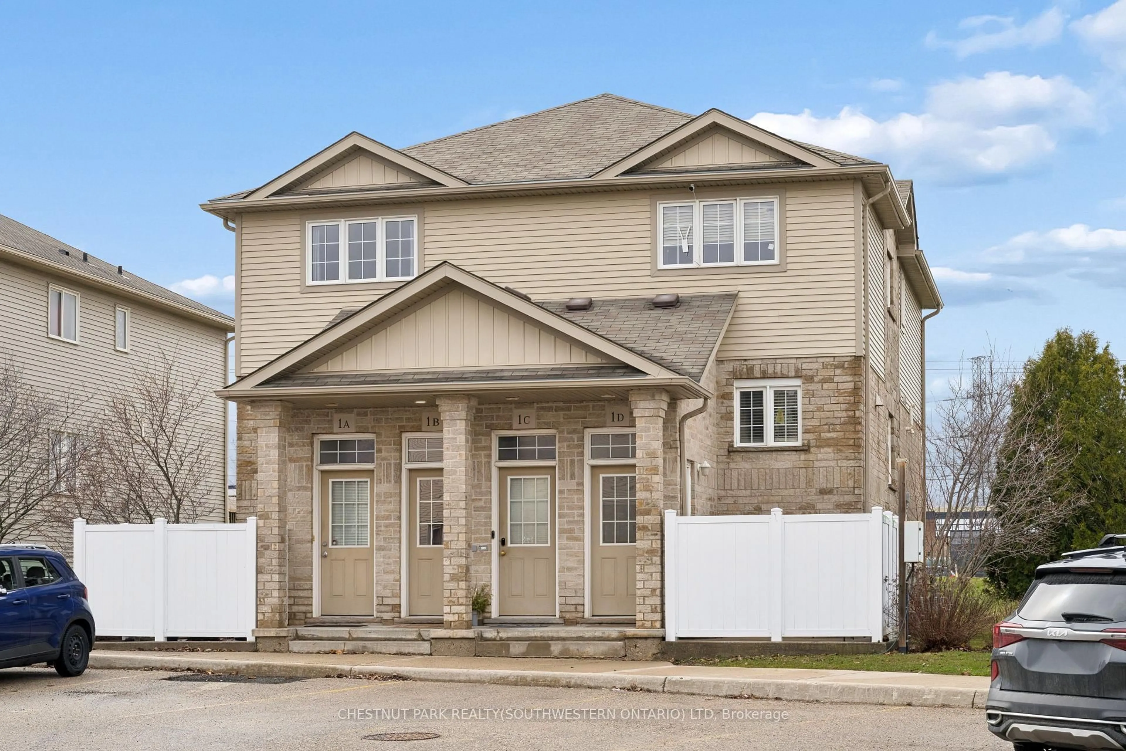 Home with brick exterior material, street for 240 Westmeadow Dr #1B, Kitchener Ontario N2N 0A1