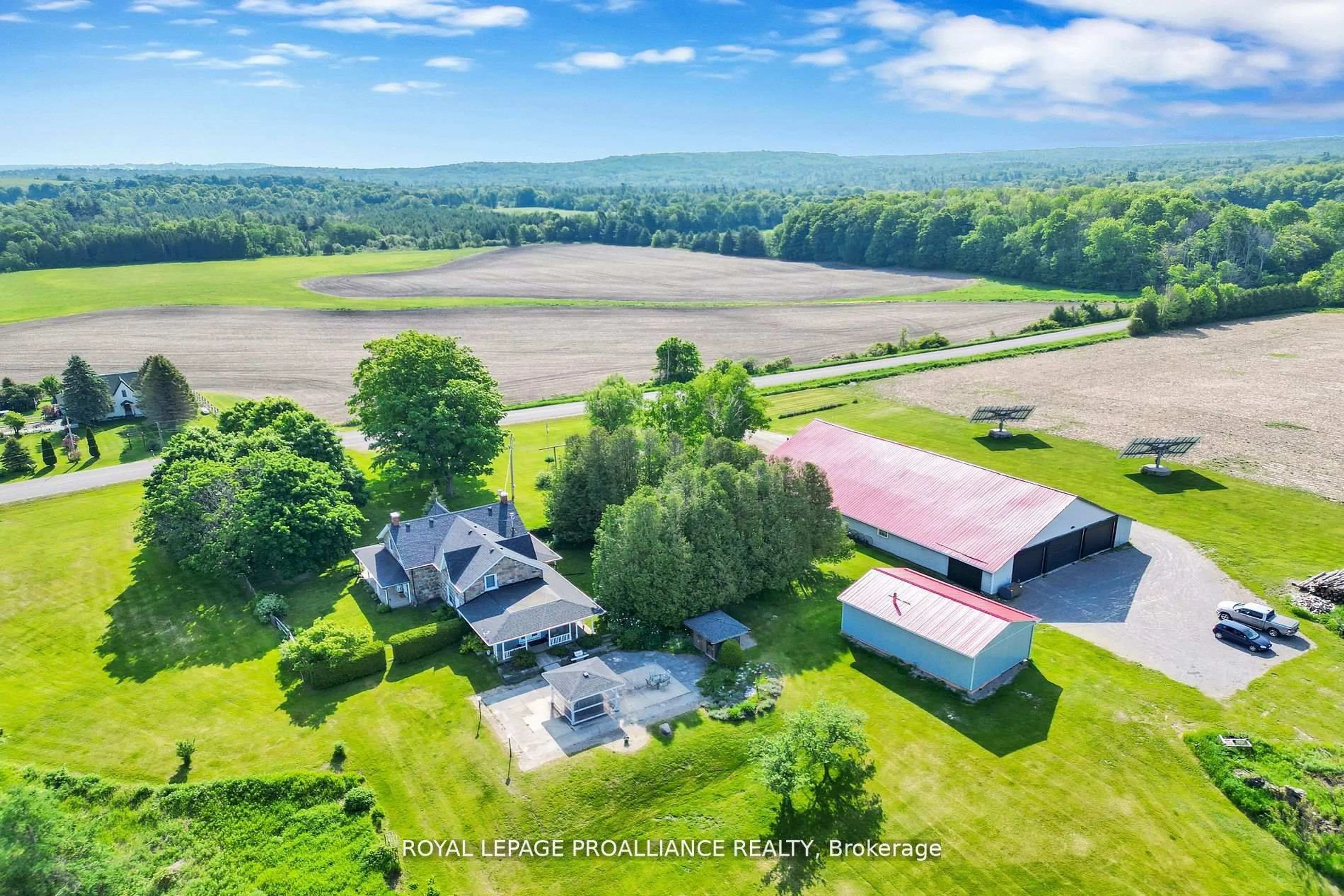 A pic from outside/outdoor area/front of a property/back of a property/a pic from drone, unknown for 1338 McDonald Rd, Alnwick/Haldimand Ontario K0K 2X0