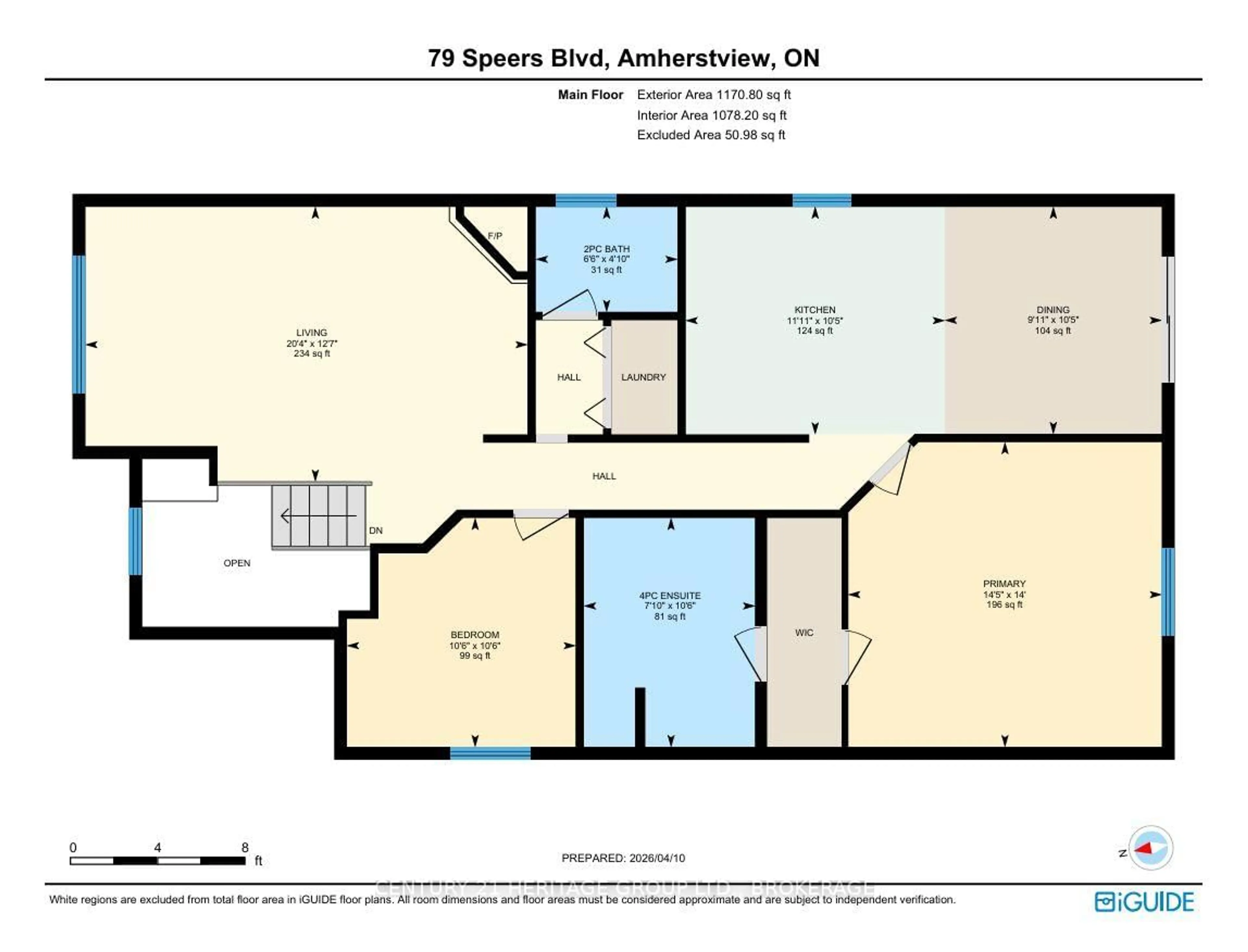 Floor plan for 79 SPEERS Blvd, Loyalist Ontario K7N 1Y8