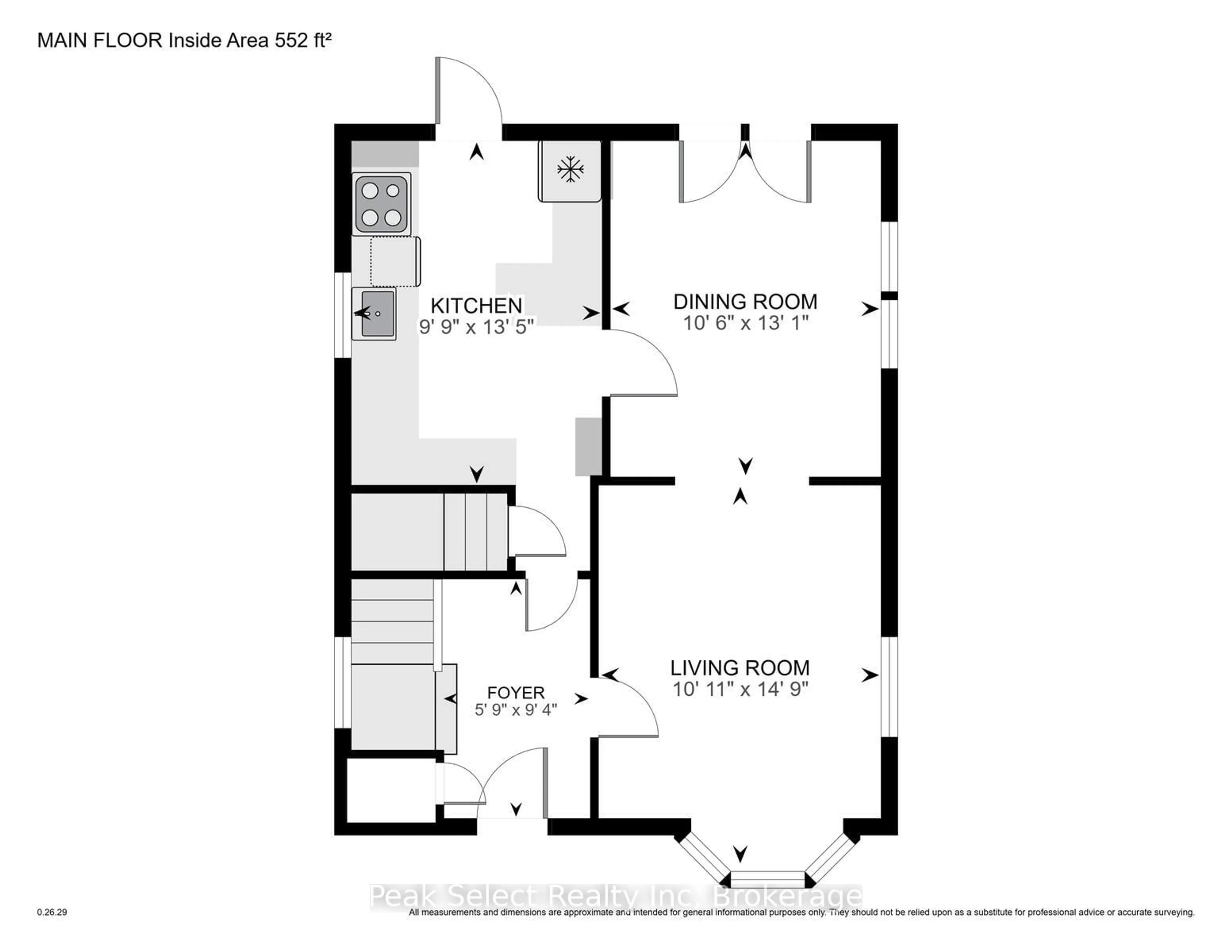 Floor plan for 14 Rebecca St, Stratford Ontario N5A 3P1
