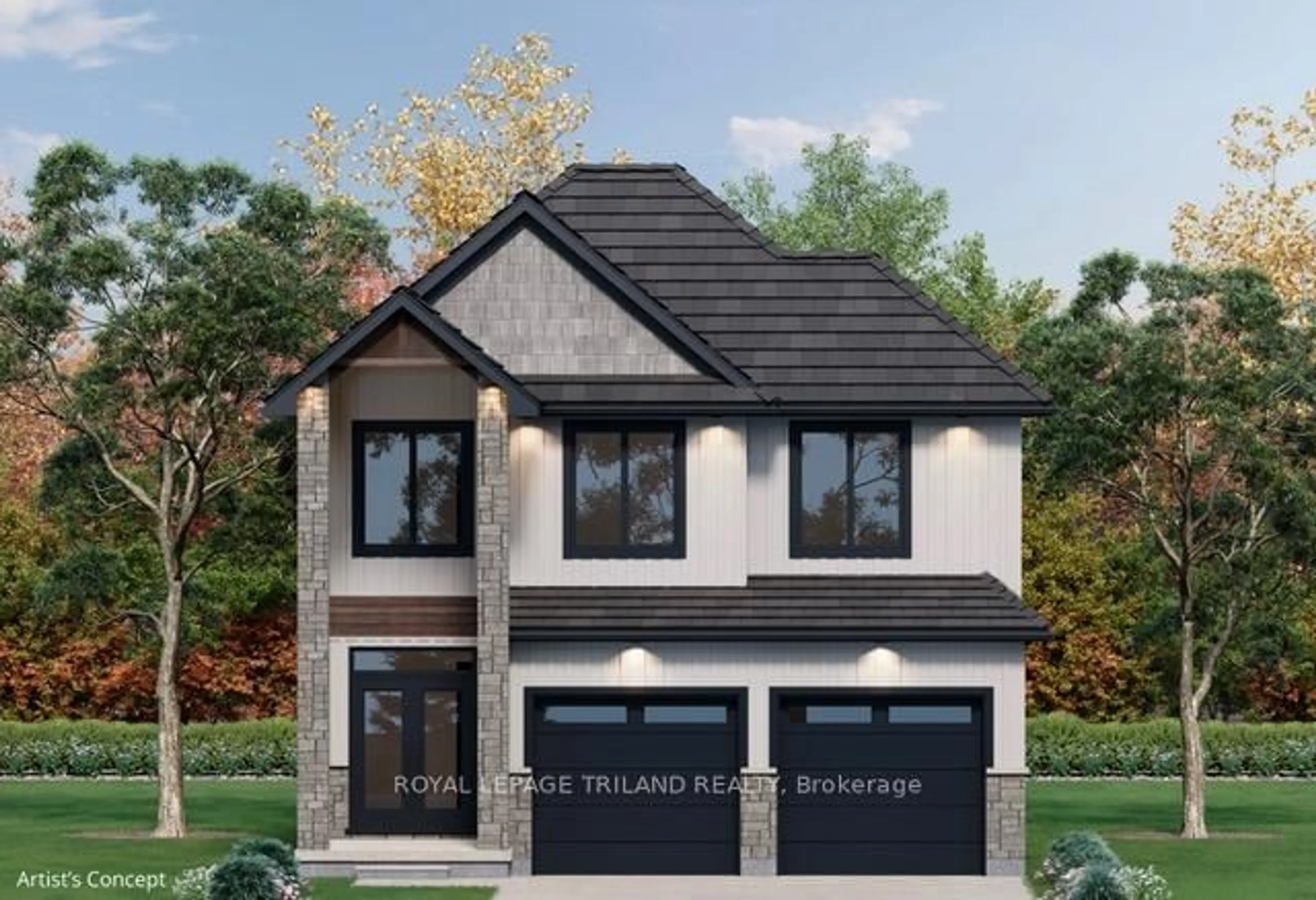 Home with brick exterior material, street for 6751 Heathwoods Ave, London South Ontario N6P 0M2