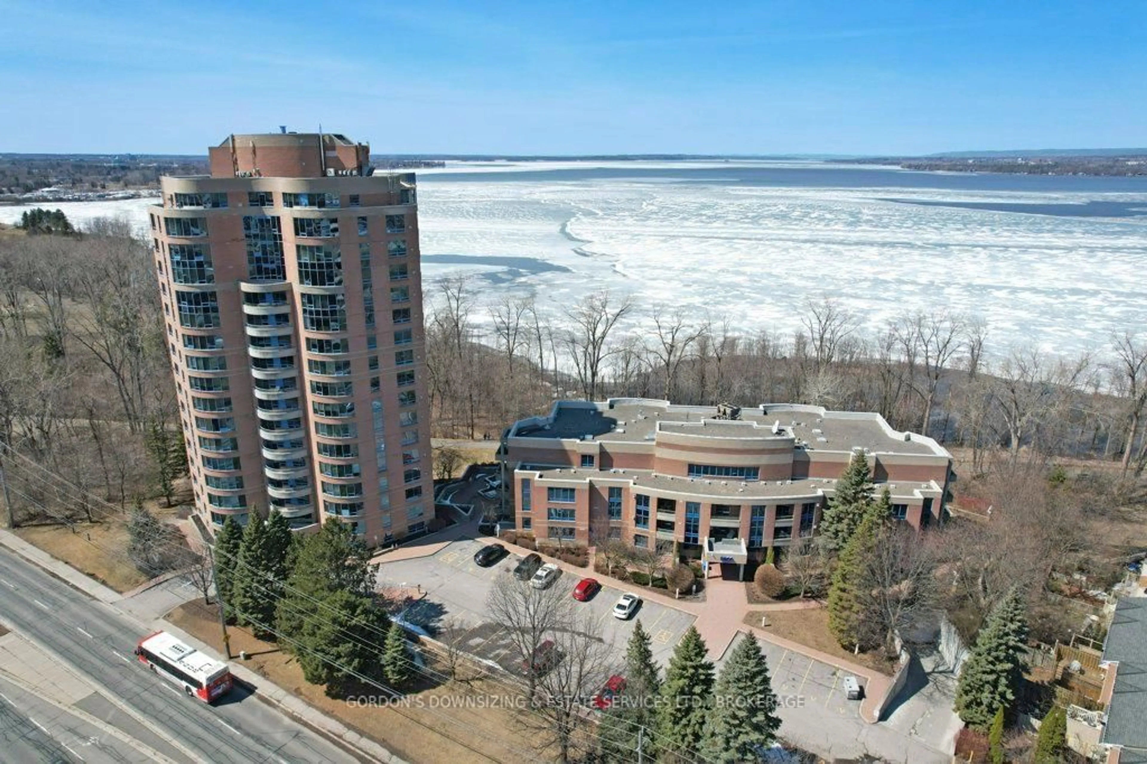 A pic from outside/outdoor area/front of a property/back of a property/a pic from drone, water/lake/river/ocean view for 3099 Carling Ave #103, Ottawa Ontario K2H 5A6