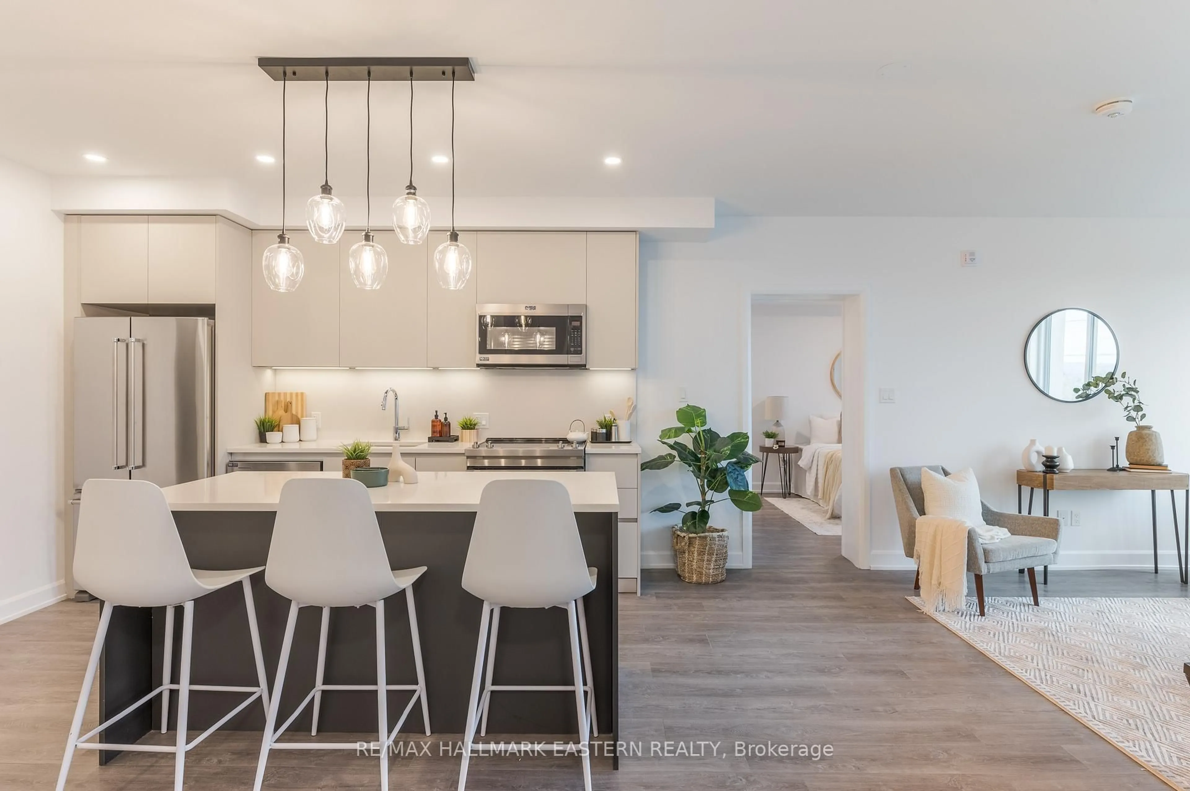 Open concept kitchen, unknown for 195 Hunter St #505, Peterborough Ontario K9H 0K6