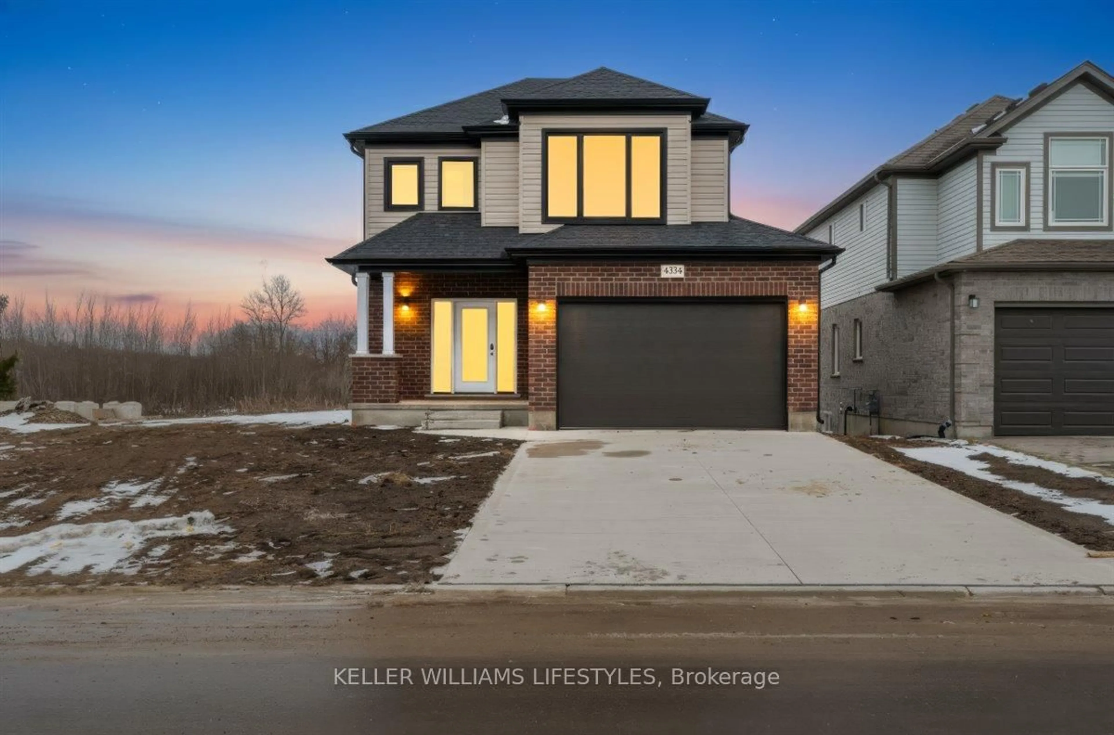 Home with brick exterior material, street for 4334 LISMER Lane, London South Ontario N6L 0E2