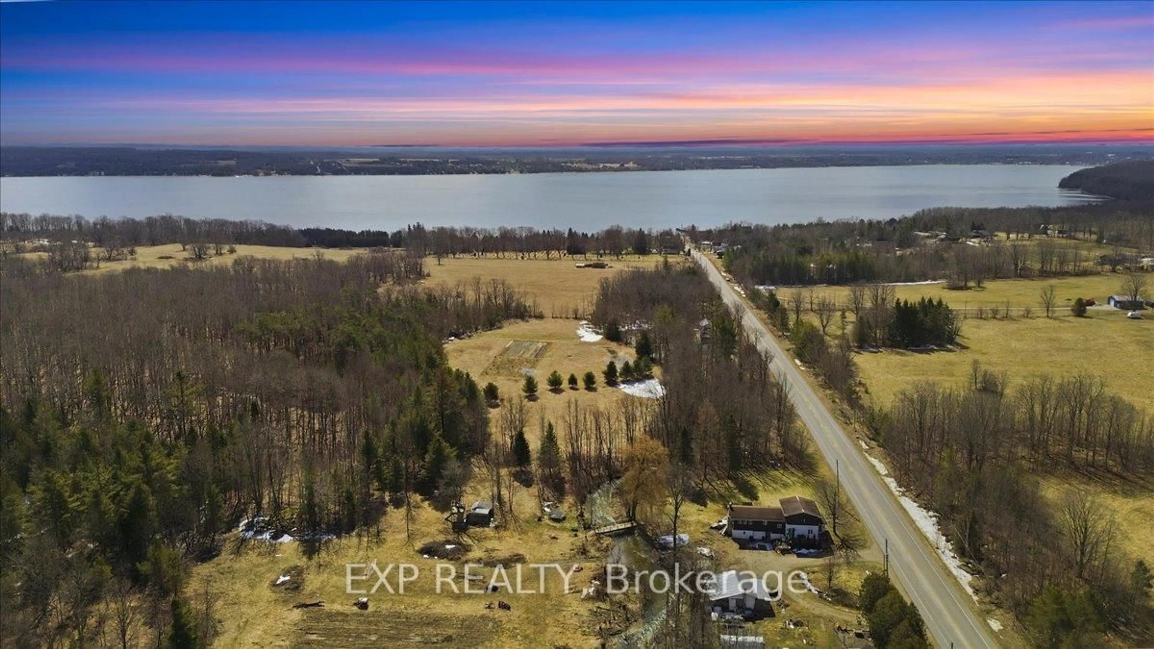 A pic from outside/outdoor area/front of a property/back of a property/a pic from drone, water/lake/river/ocean view for 303 Bruce rd 9, Saugeen Shores Ontario N0H 2T0