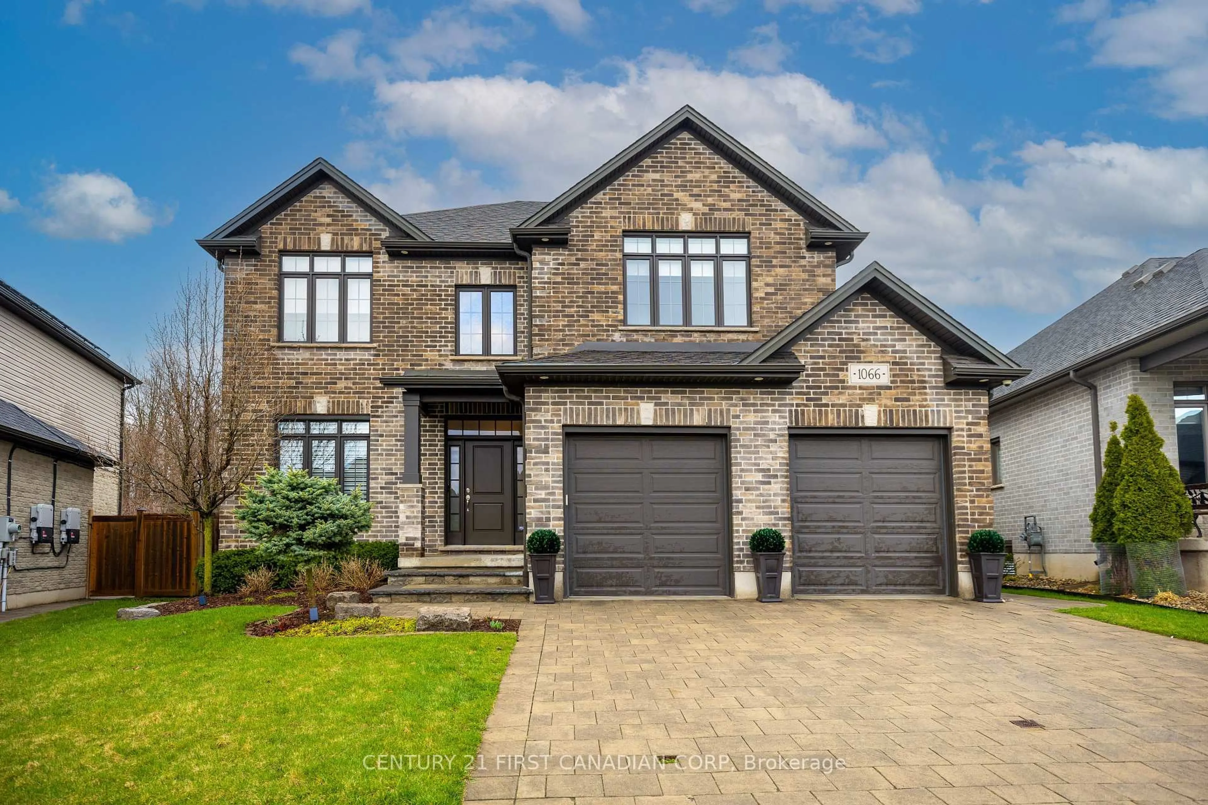 Home with brick exterior material, street for 1066 Riverbend Rd, London South Ontario N6K 4Z3