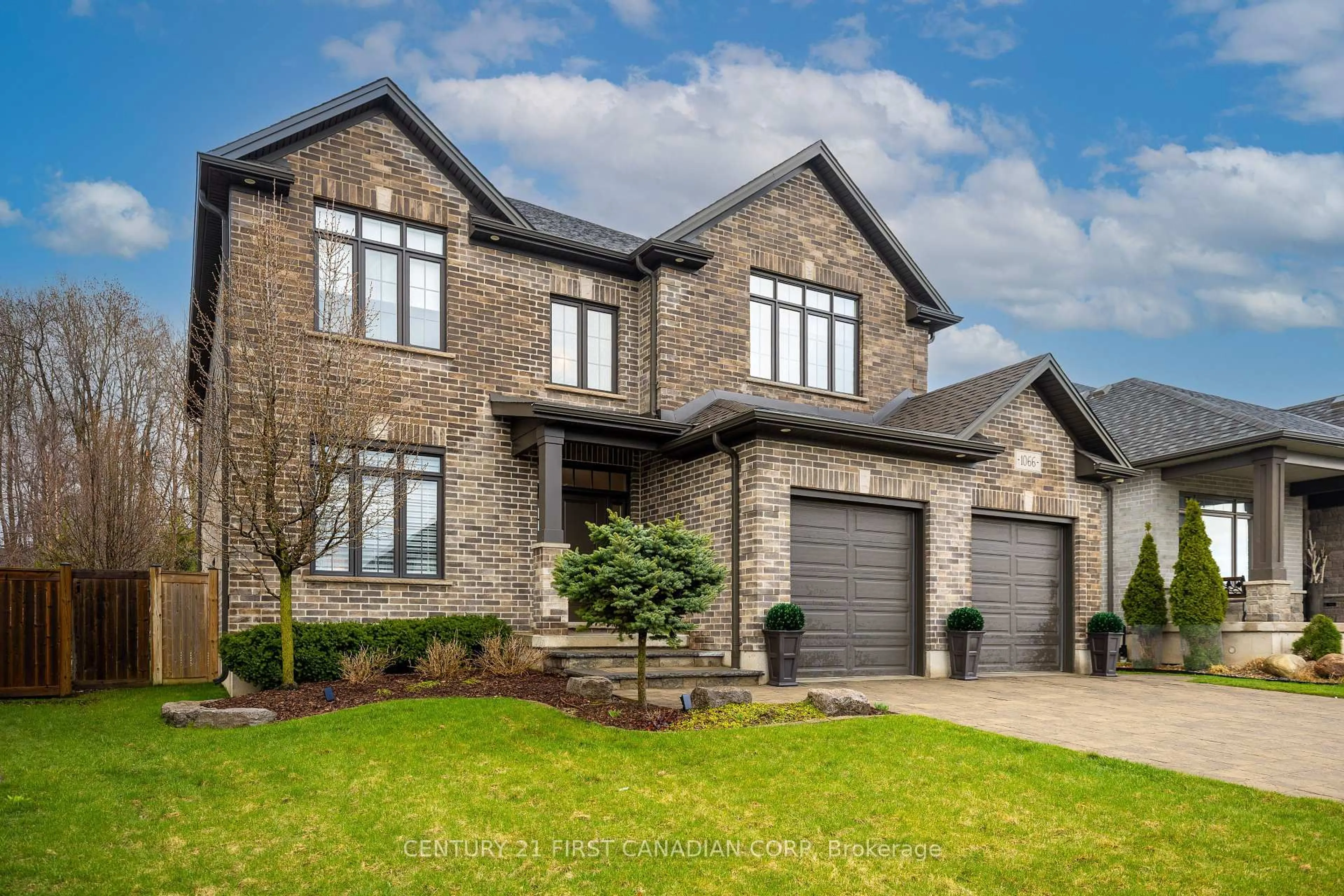 Home with brick exterior material, street for 1066 Riverbend Rd, London South Ontario N6K 4Z3