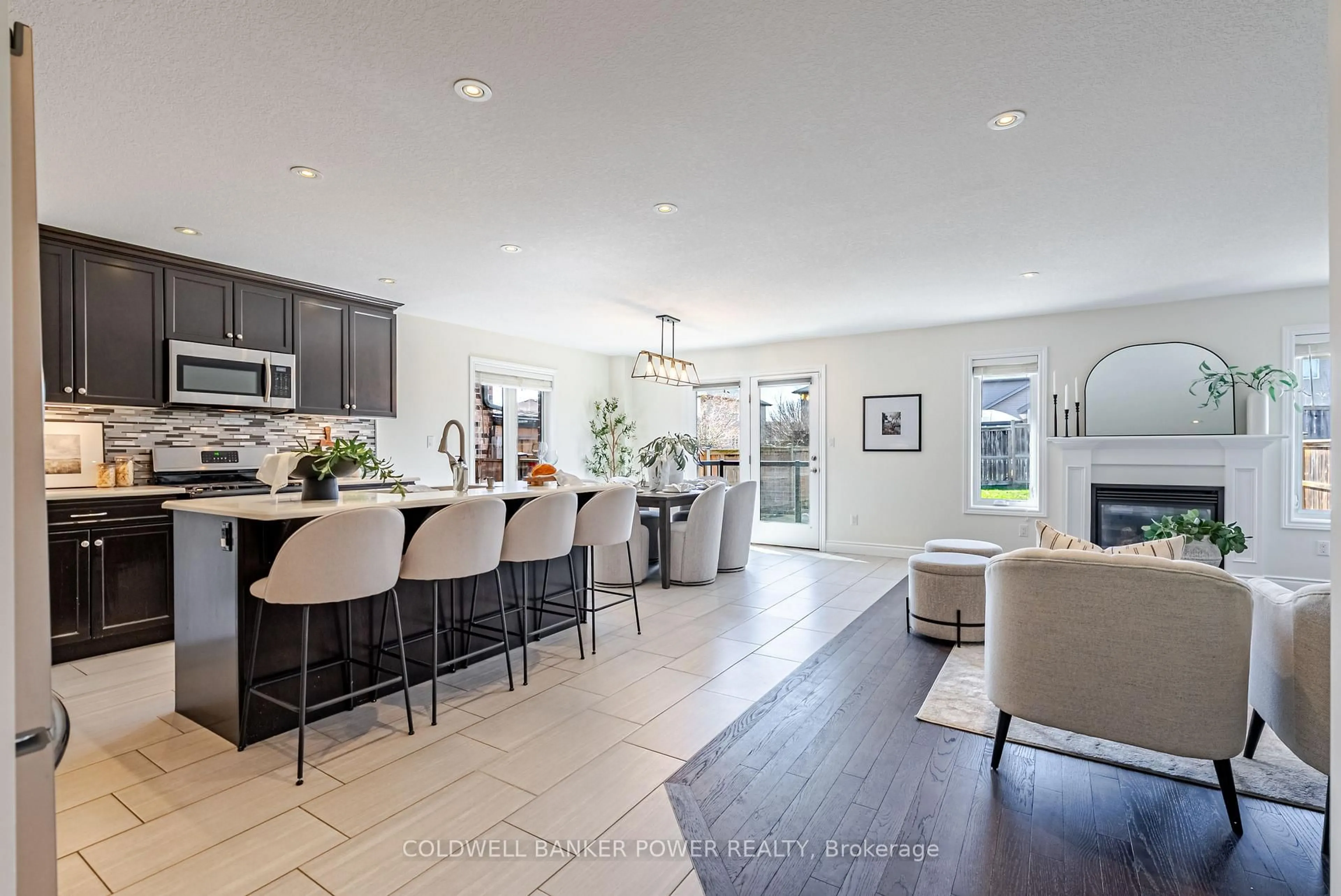 Open concept kitchen, ceramic/tile floor for 429 Bourdeau Rd, London East Ontario N5W 0A3