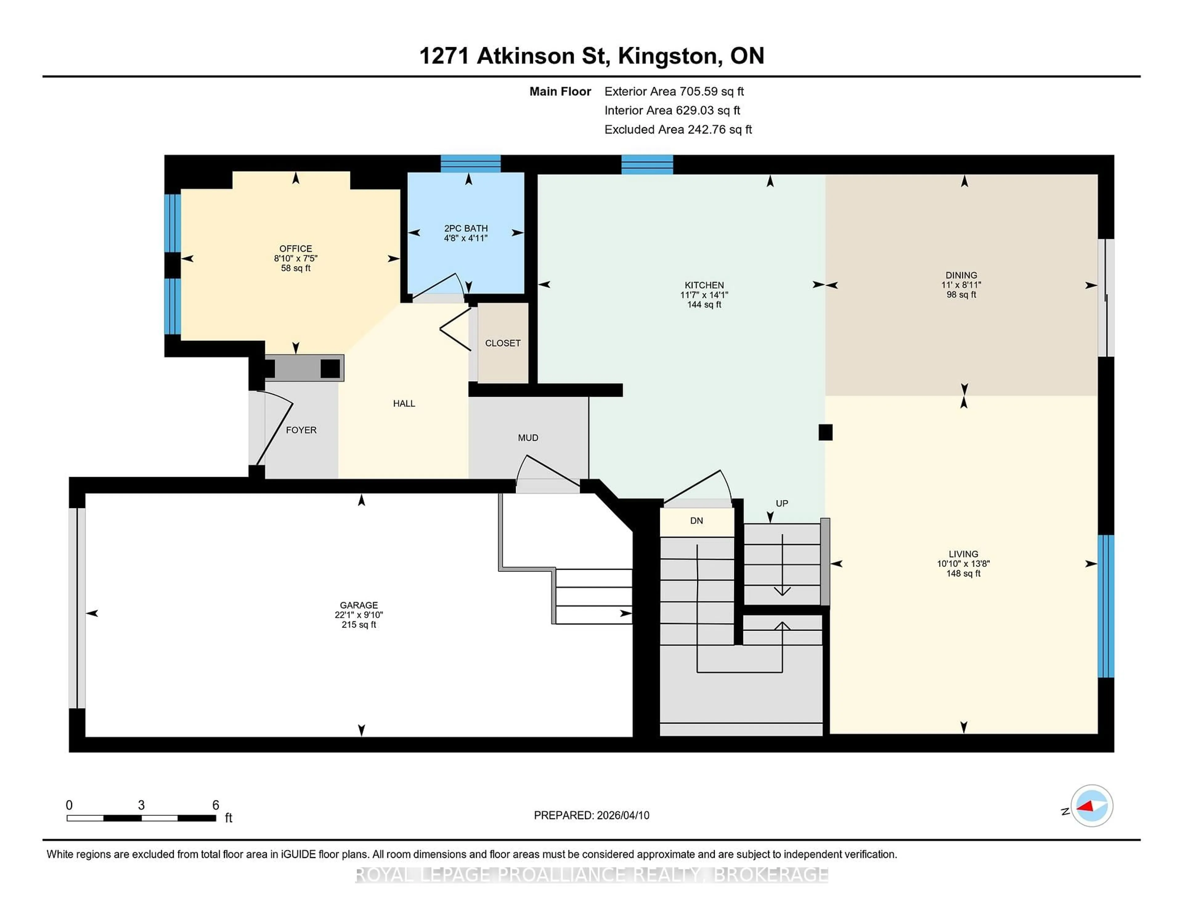 Floor plan for 1271 Atkinson St, Kingston Ontario K7P 0E3