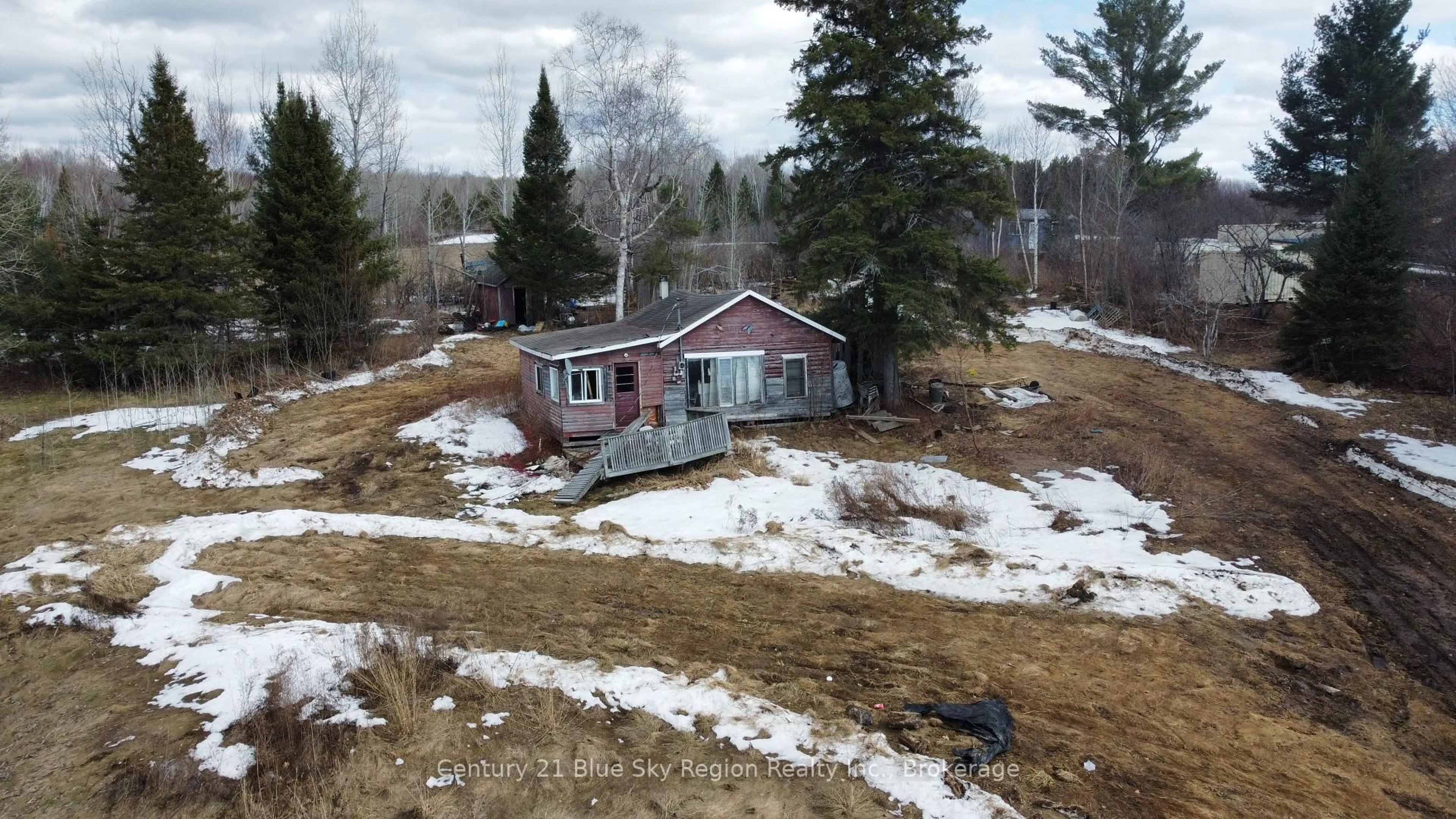 A pic from outside/outdoor area/front of a property/back of a property/a pic from drone, mountain view for 28 Lakeshore Rd, Bonfield Ontario P0H 1E0