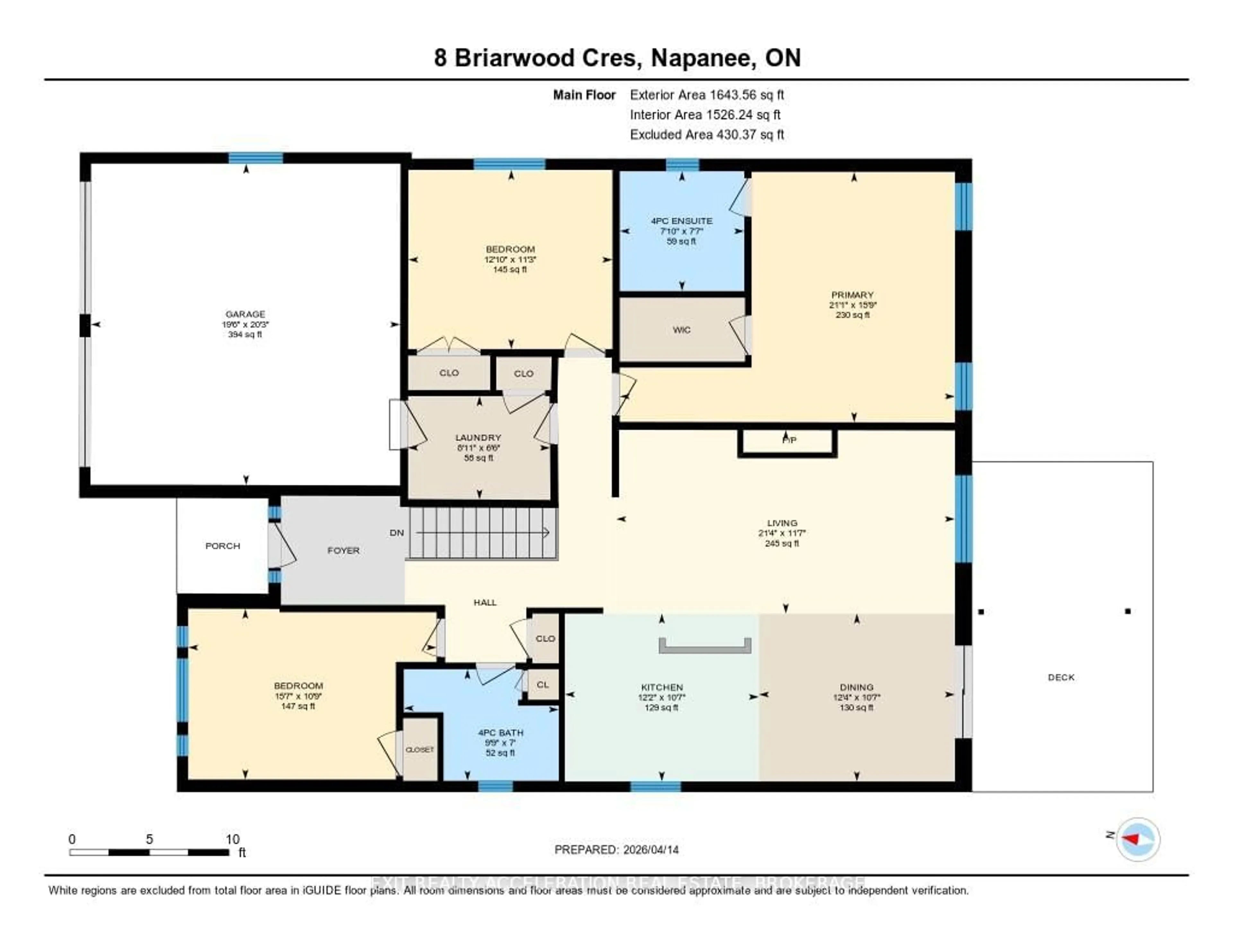 Floor plan for 8 Briarwood Cres, Greater Napanee Ontario K7R 0C2
