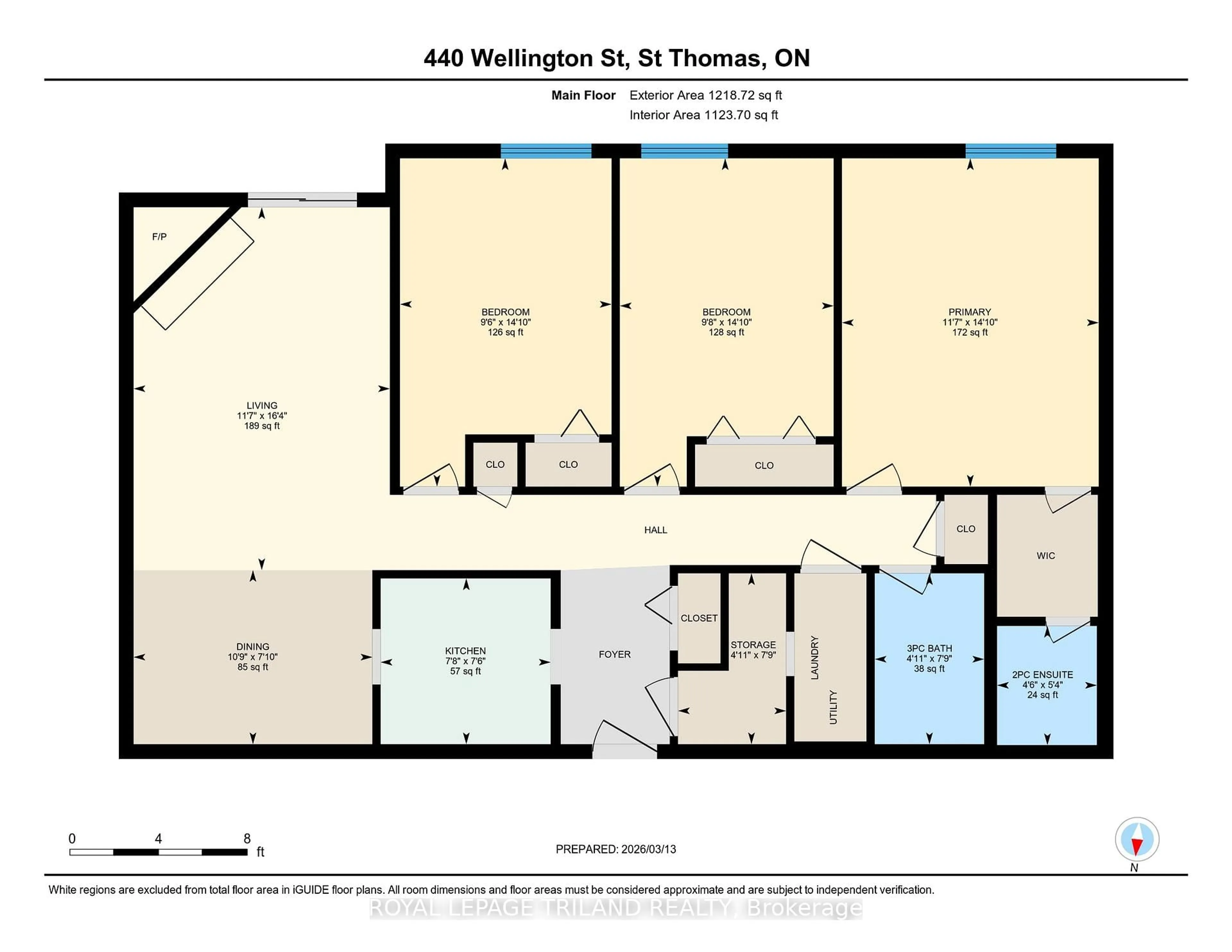 Floor plan for 440 Wellington St #119, St. Thomas Ontario N5R 5X5
