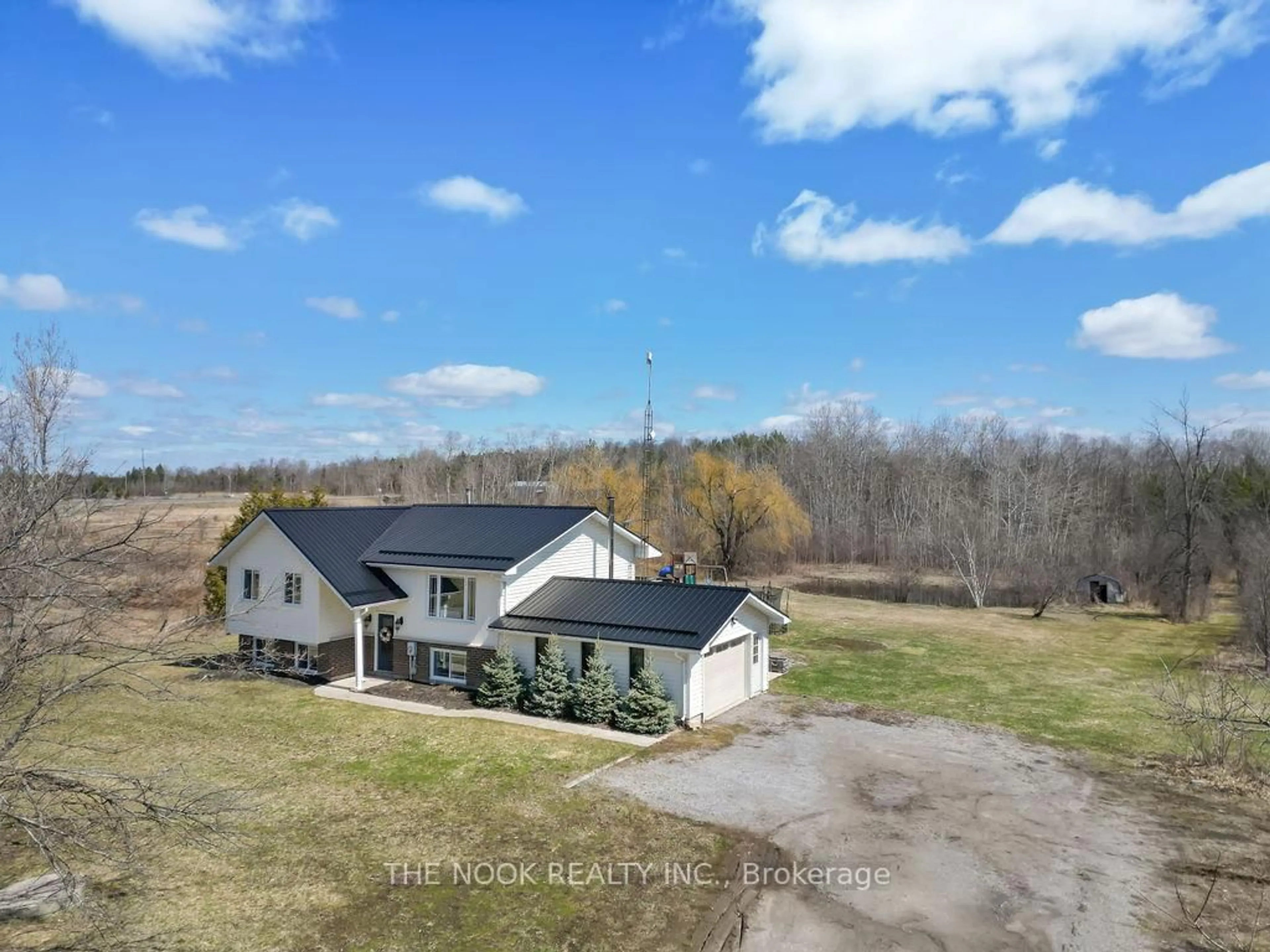 A pic from outside/outdoor area/front of a property/back of a property/a pic from drone, unknown for 1915 County Road 2 Rd, Otonabee-South Monaghan Ontario K9J 6X7