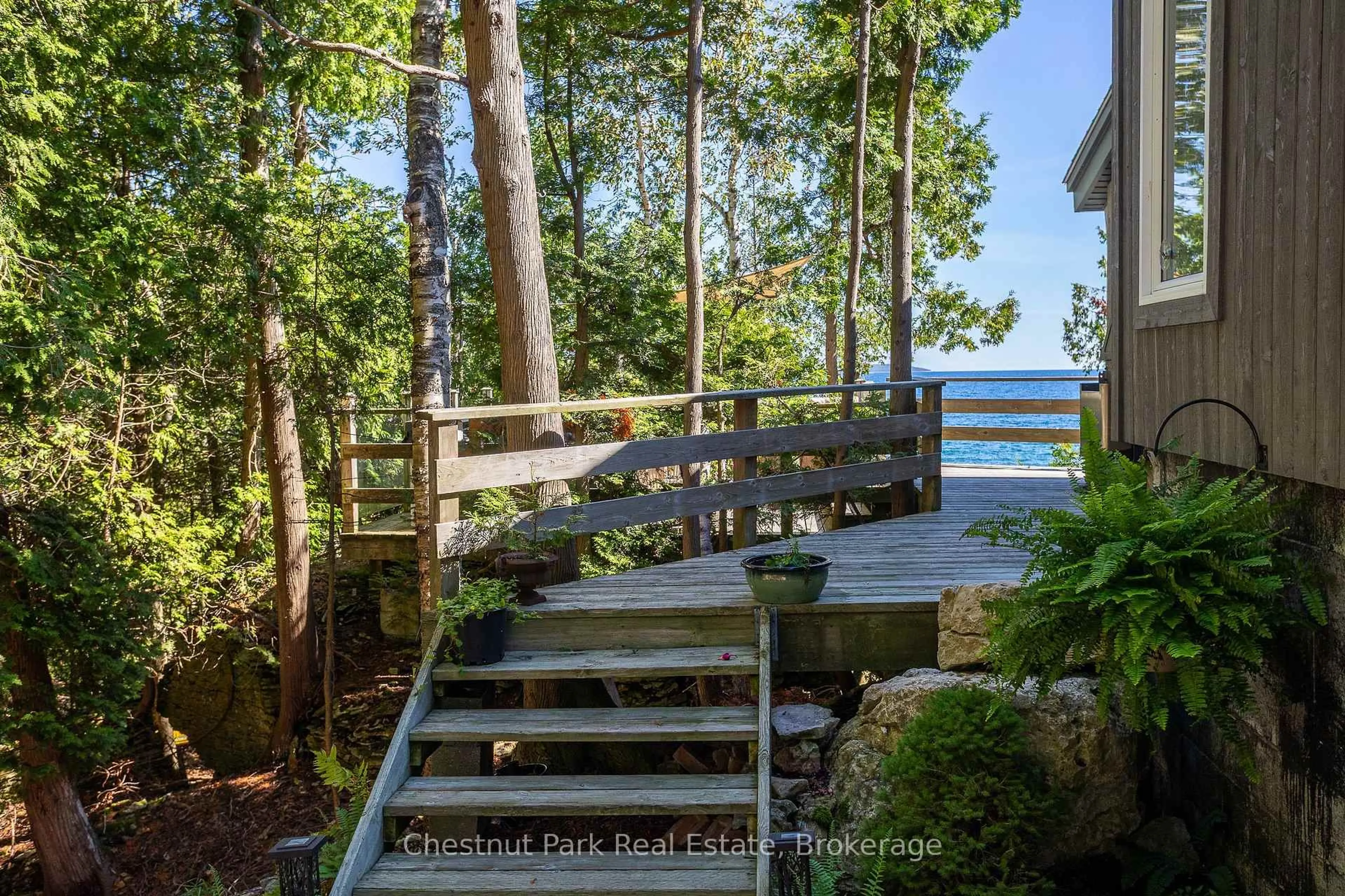 Patio, water/lake/river/ocean view for 67 Grant Watson Dr, Northern Bruce Peninsula Ontario N0H 2R0