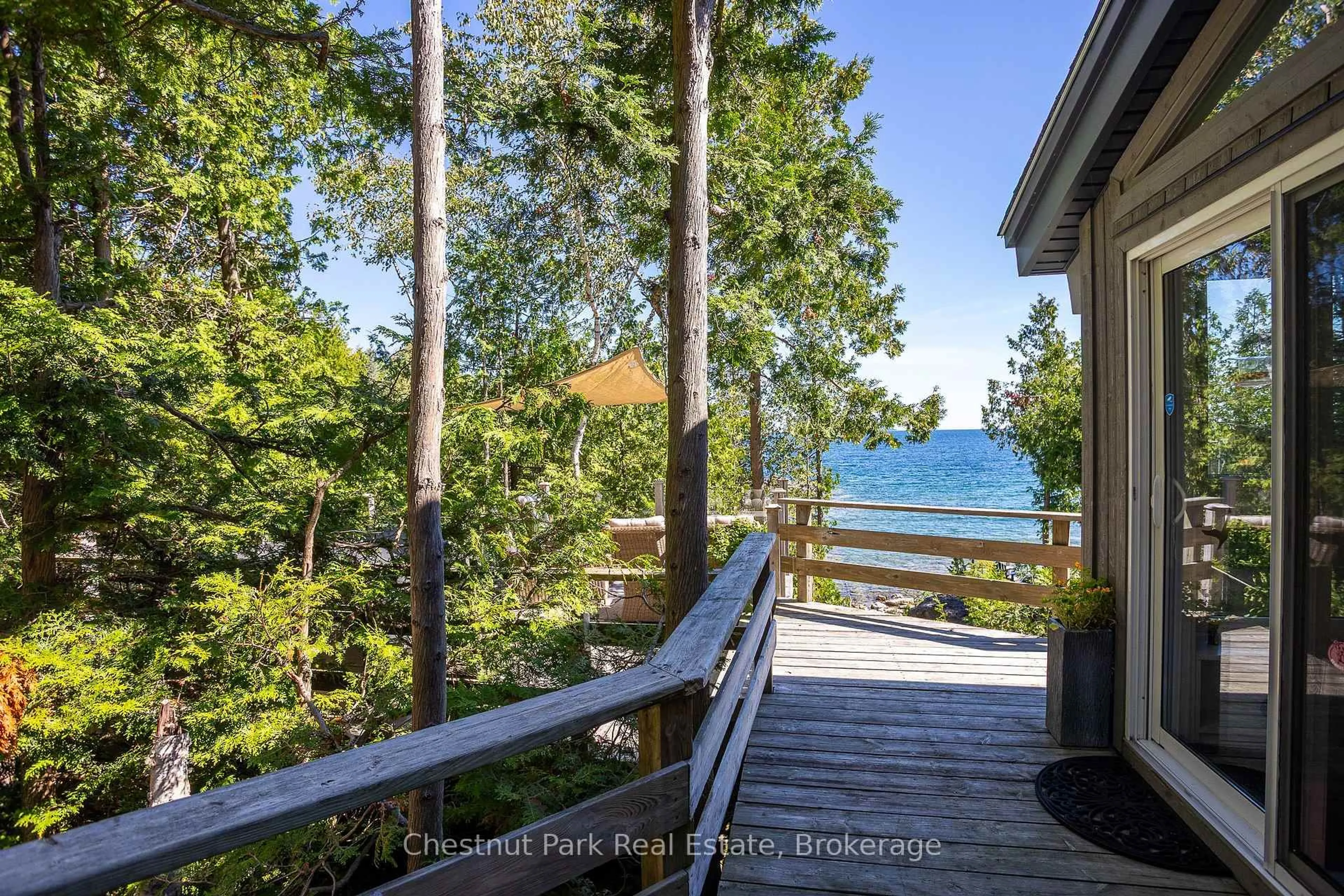 Patio, water/lake/river/ocean view for 67 Grant Watson Dr, Northern Bruce Peninsula Ontario N0H 2R0