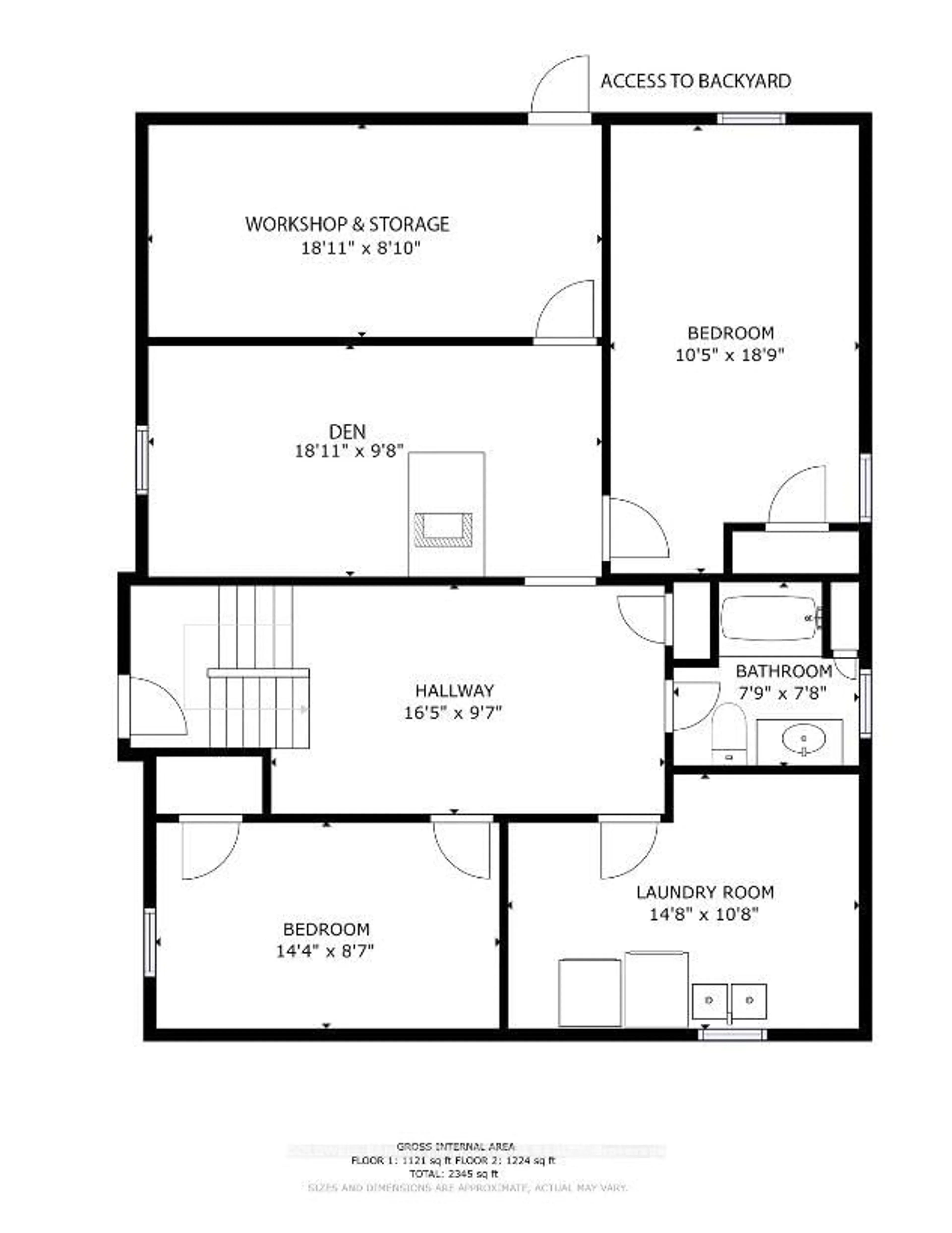 Floor plan for 50 Robinson St, Perth Ontario K7H 2E8