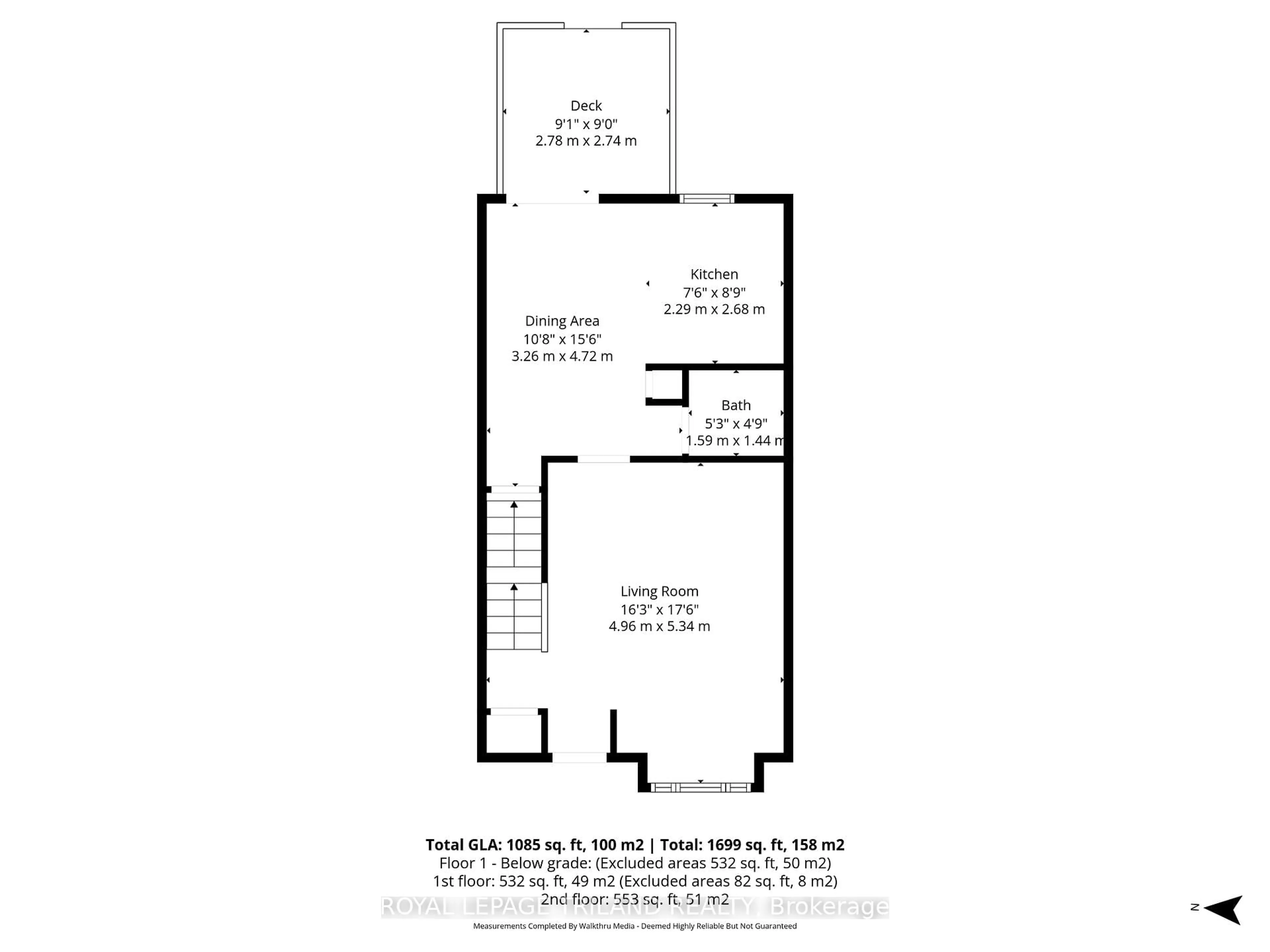 Floor plan for 1535 Trossacks Ave #78, London North Ontario N5X 4R1