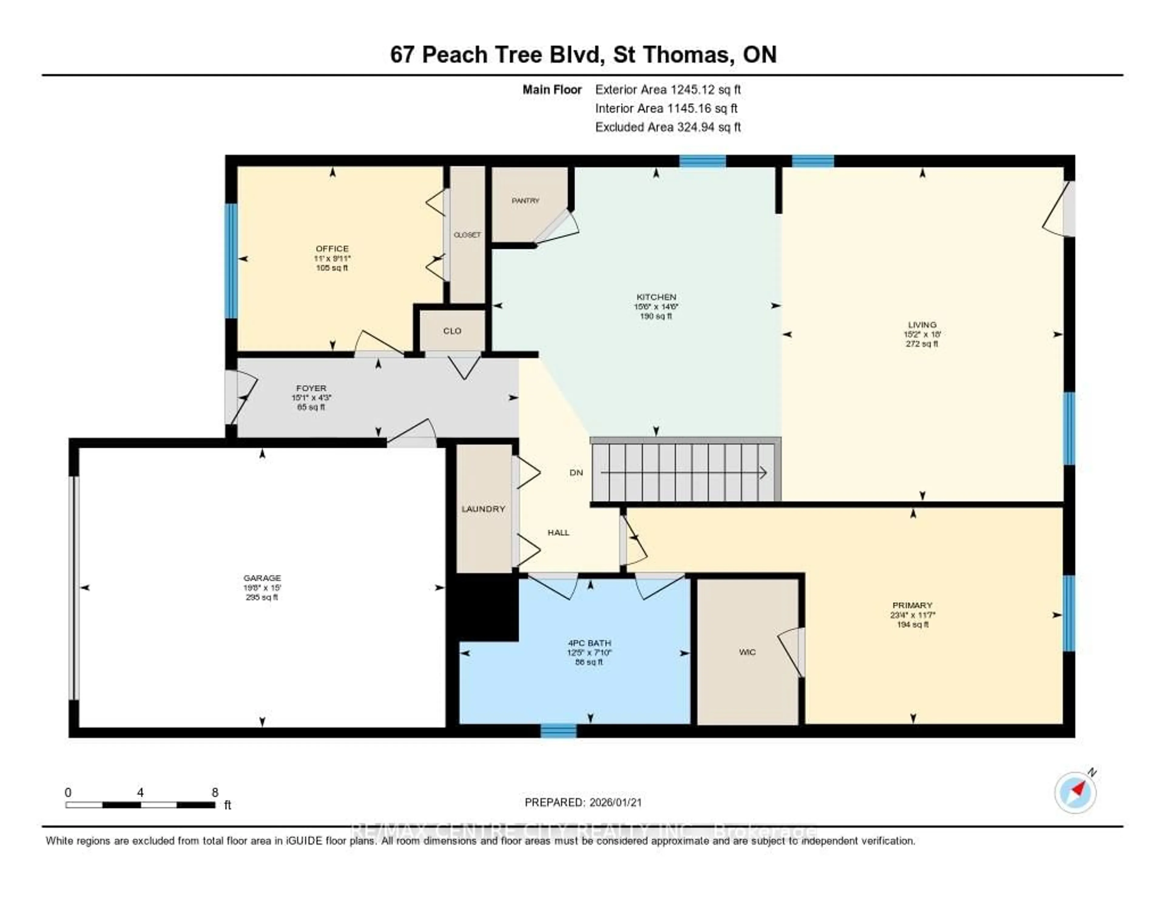 Floor plan for 67 Peach Tree Blvd, St. Thomas Ontario N5R 0C1