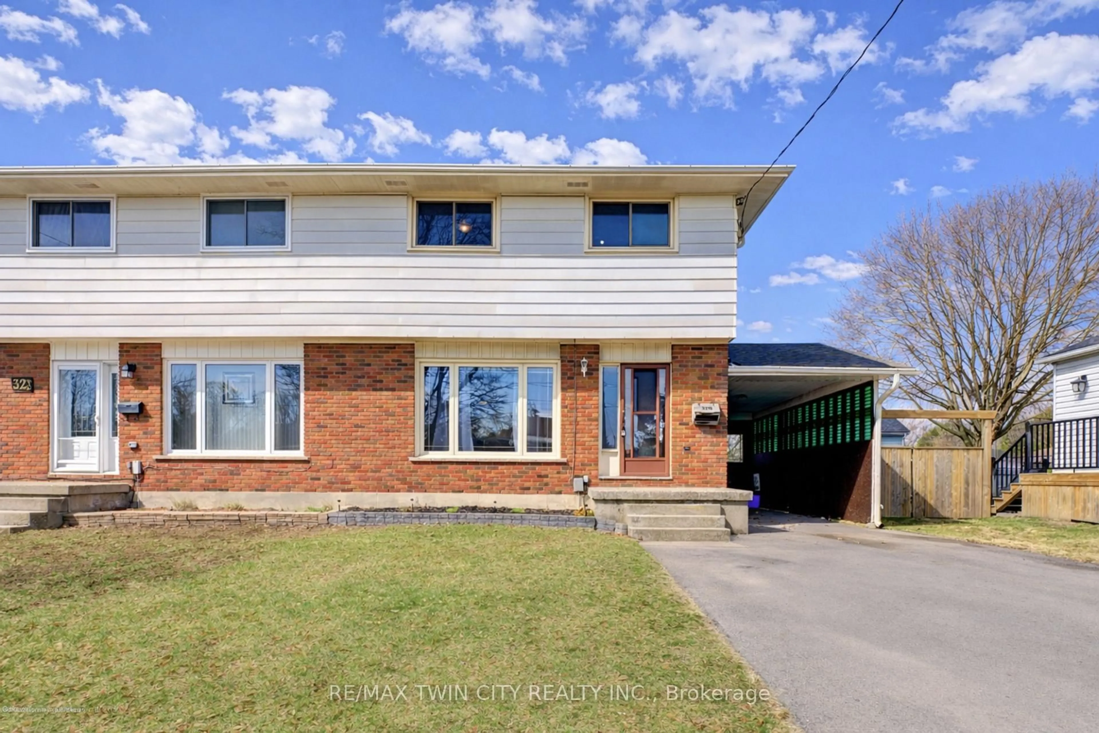 Home with brick exterior material, street for 32 Morley Ave #B, Brantford Ontario N3S 7A9