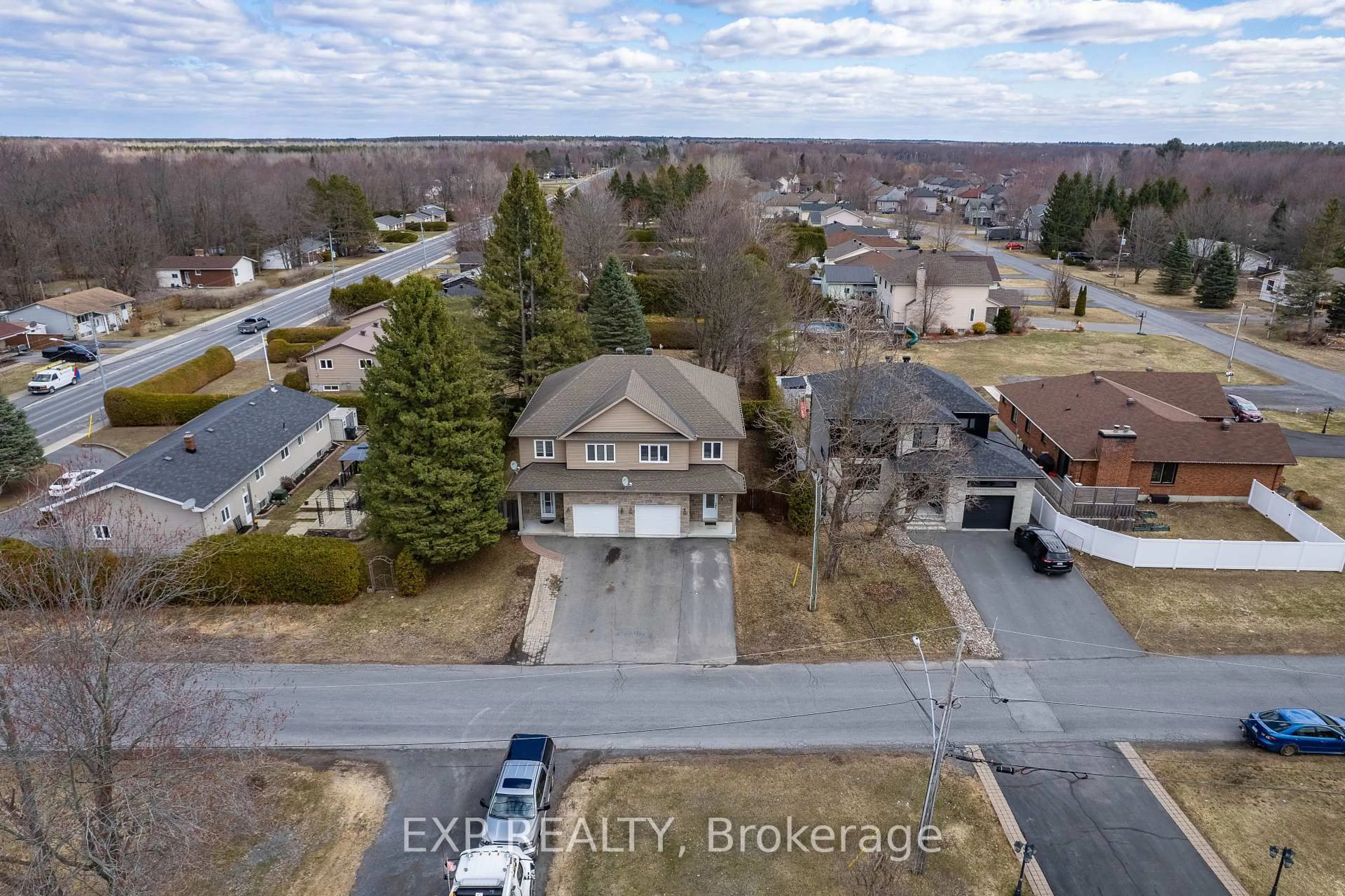 A pic from outside/outdoor area/front of a property/back of a property/a pic from drone, street for 9 Brisson St, The Nation Ontario K0A 2M0