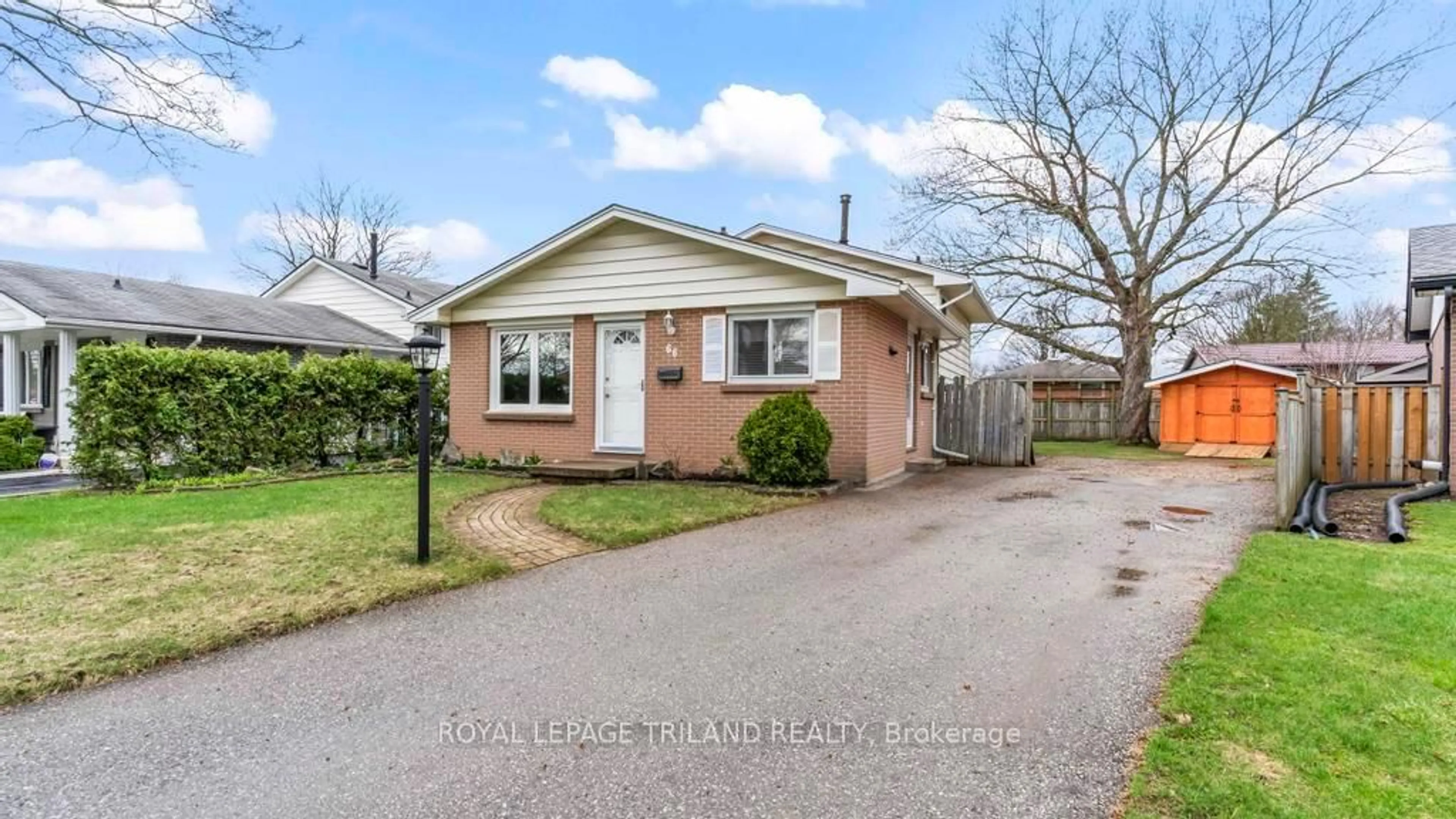 Home with brick exterior material, street for 66 Garland Cres, London East Ontario N5V 1N5