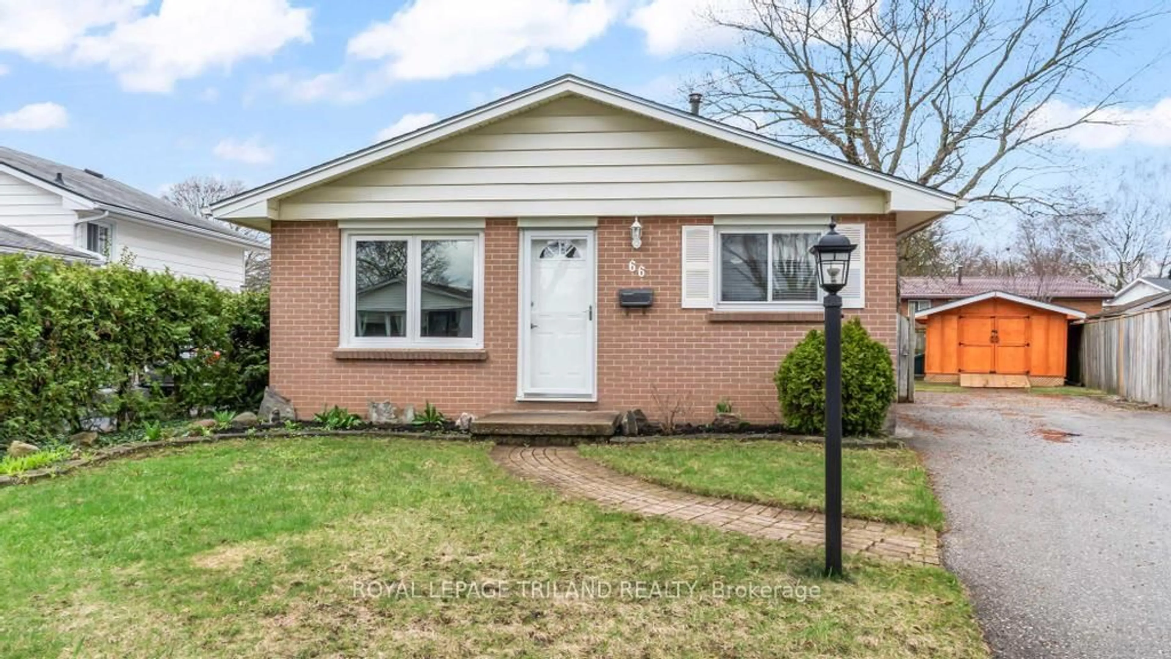 Home with brick exterior material, street for 66 Garland Cres, London East Ontario N5V 1N5