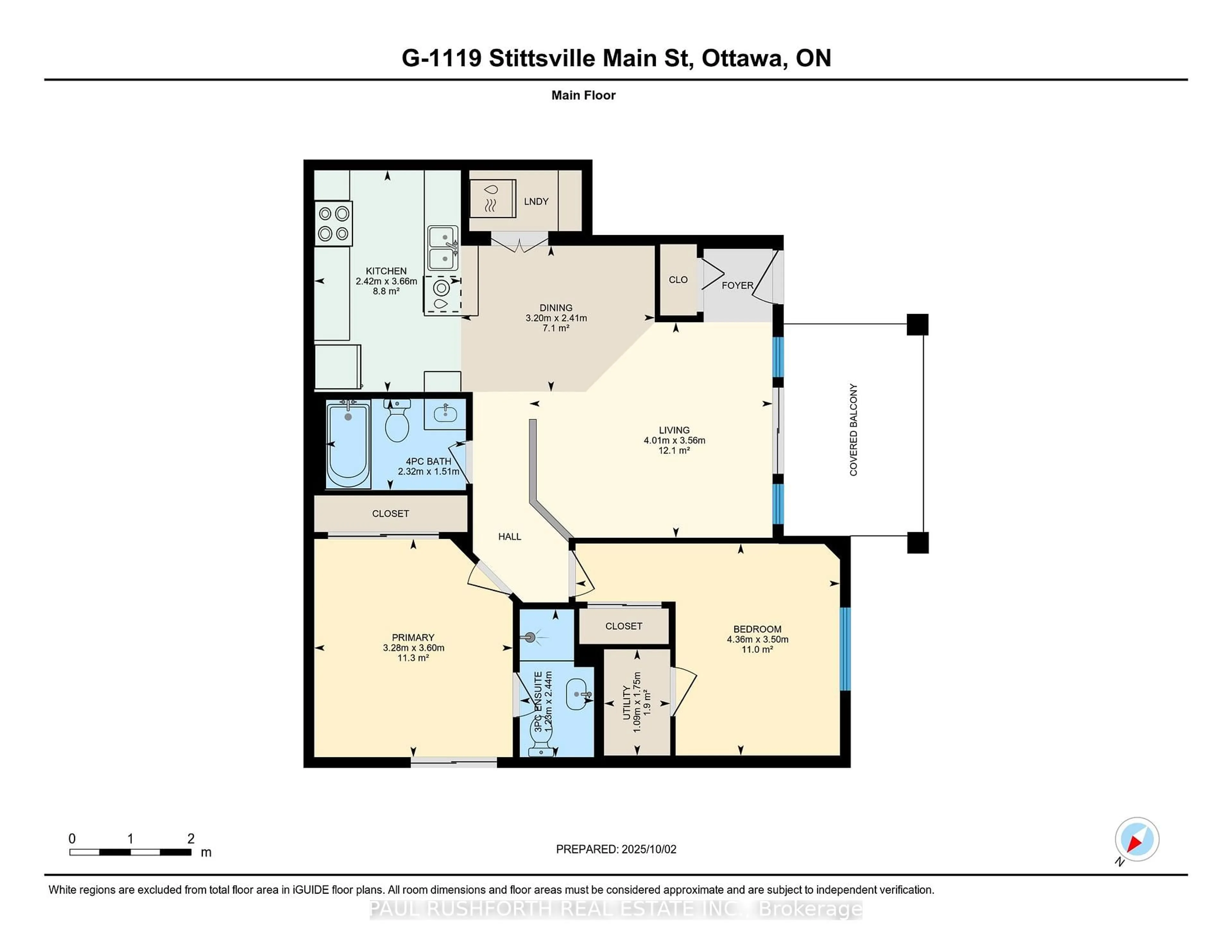 Floor plan for 1119 Stittsville Main St #G, Stittsville Ontario K2S 0C8