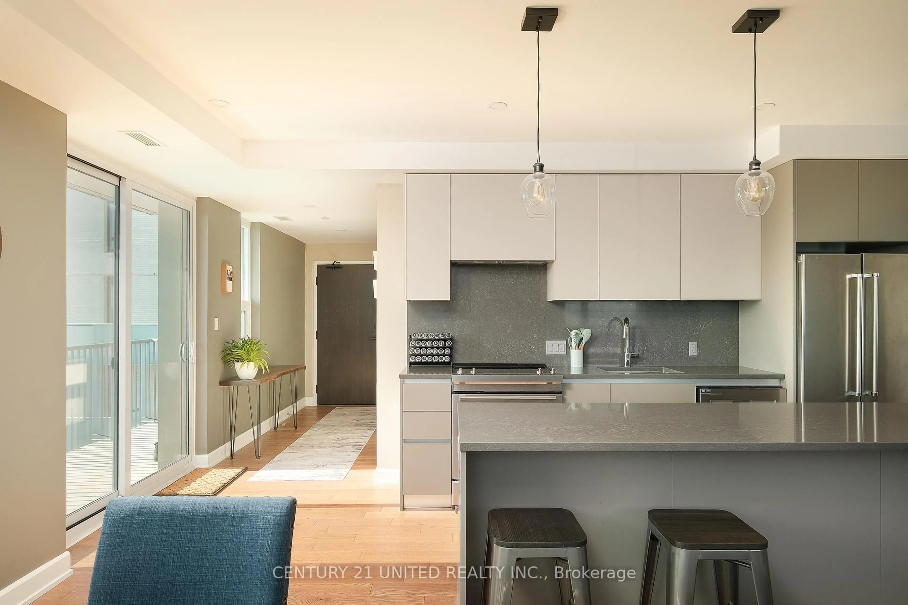 Contemporary kitchen, unknown for 195 Hunter St #610, Peterborough Ontario K9H 0K6