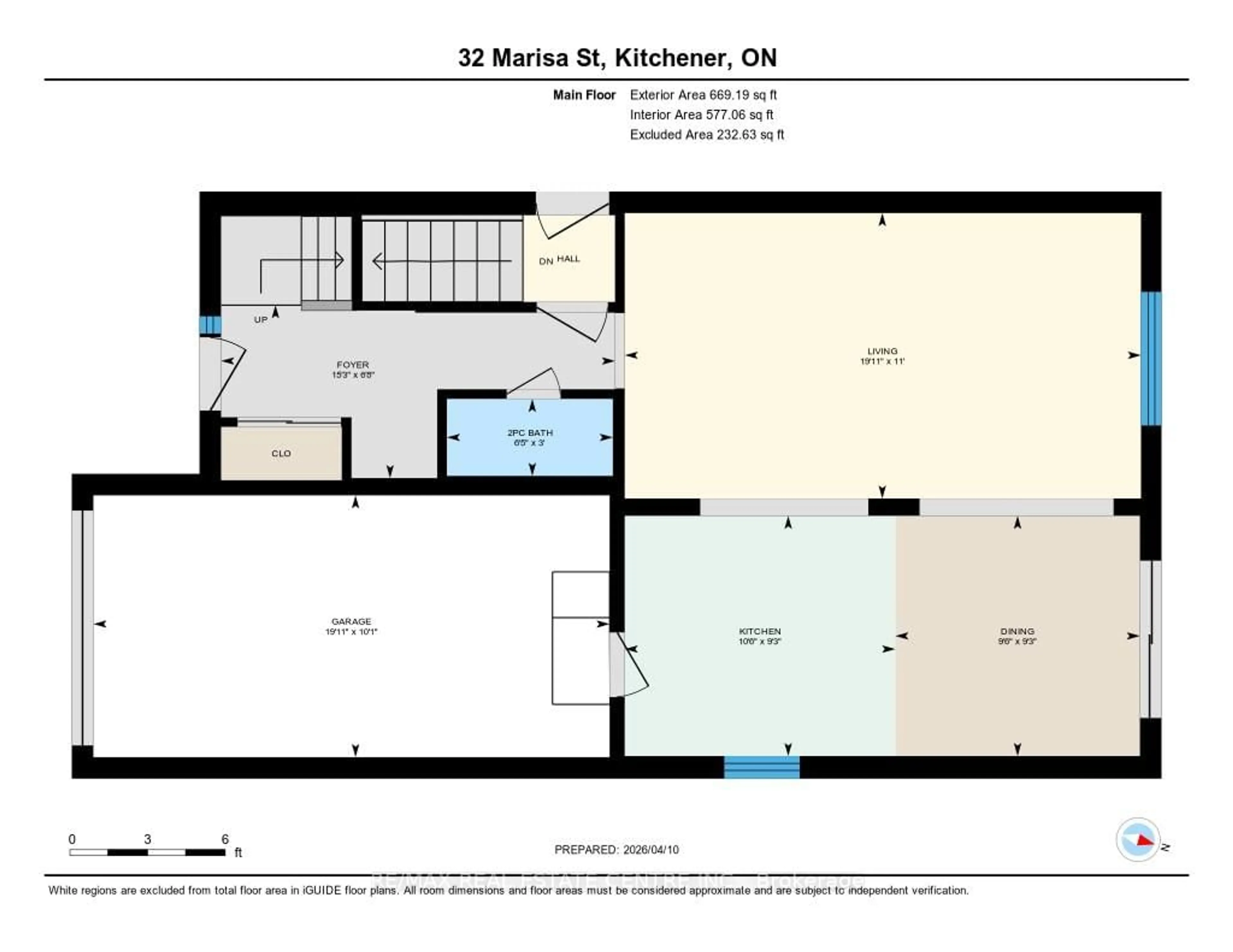 Floor plan for 32 Marisa St, Kitchener Ontario N2K 3V8