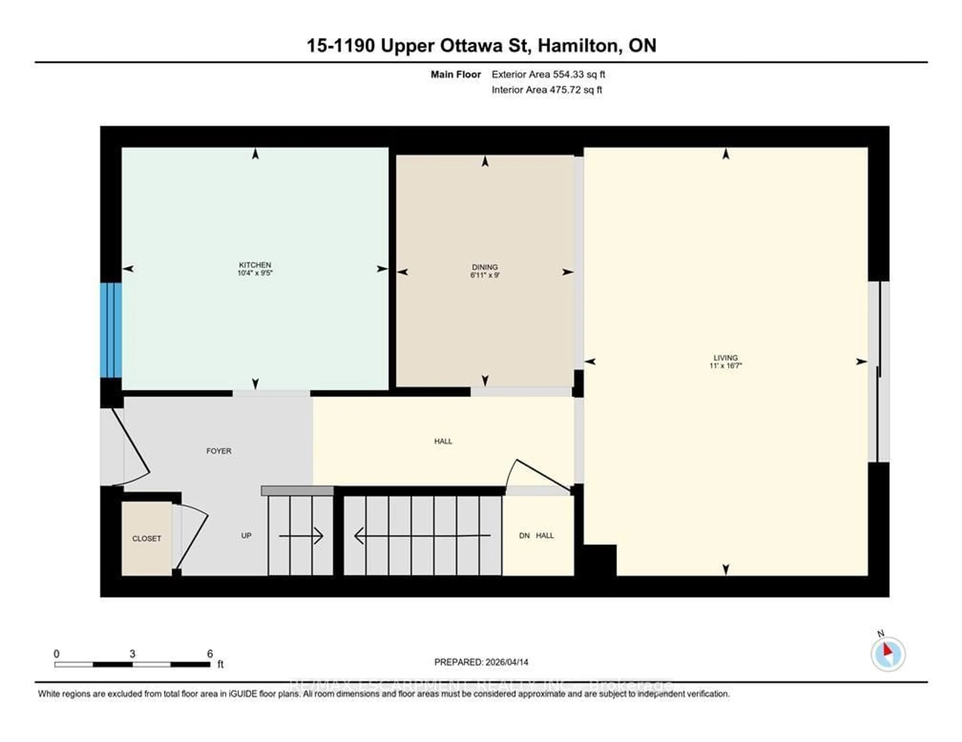 Floor plan for 1190 Upper Ottawa St #15, Hamilton Ontario L8W 1T8