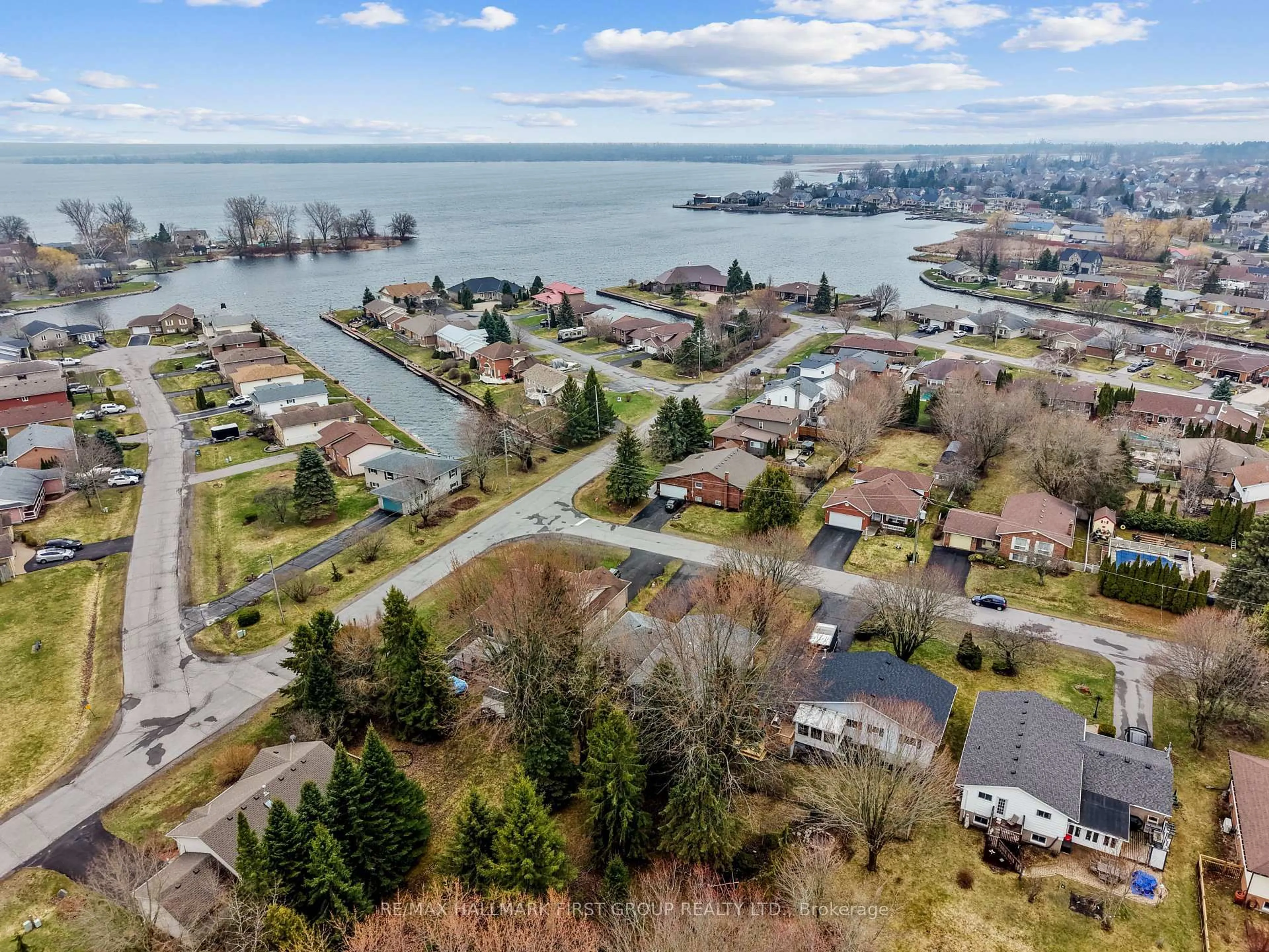 A pic from outside/outdoor area/front of a property/back of a property/a pic from drone, water/lake/river/ocean view for 15 Morrow Ave, Brighton Ontario K0K 1H0