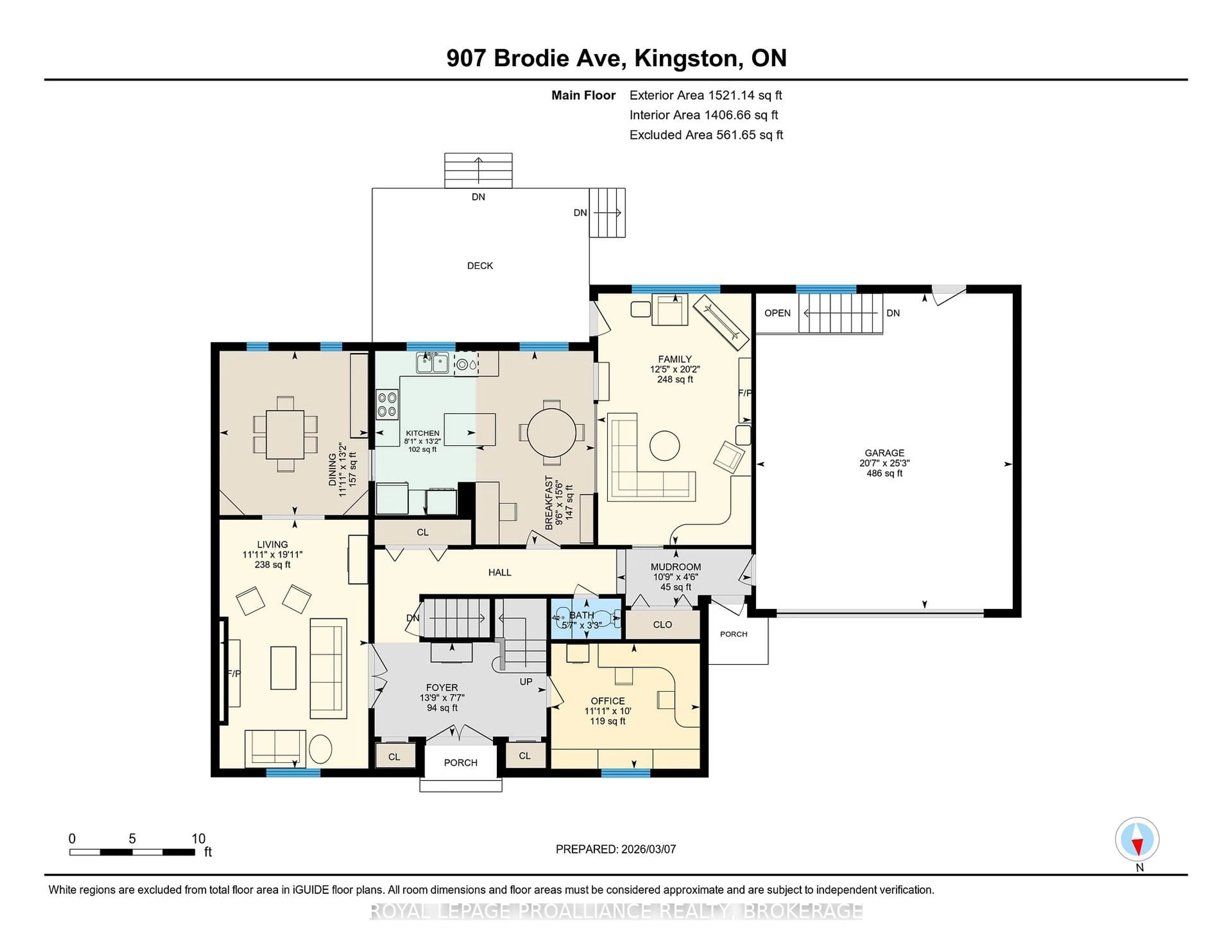 Floor plan for 907 Brodie Ave, Kingston Ontario K7M 4P8