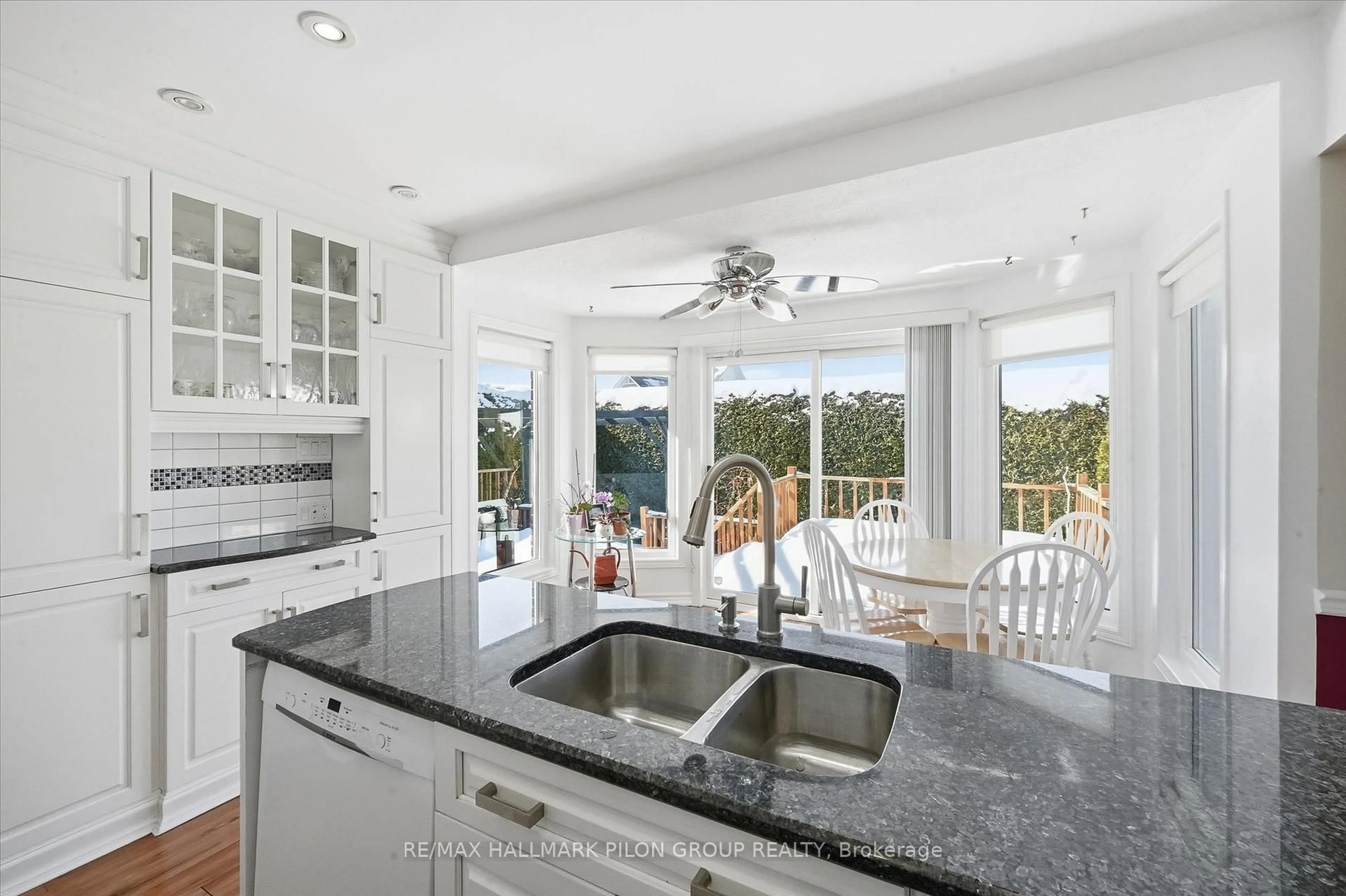 Open concept kitchen, ceramic/tile floor for 1354 Mountainside Cres, Orleans Ontario K1E 3G5