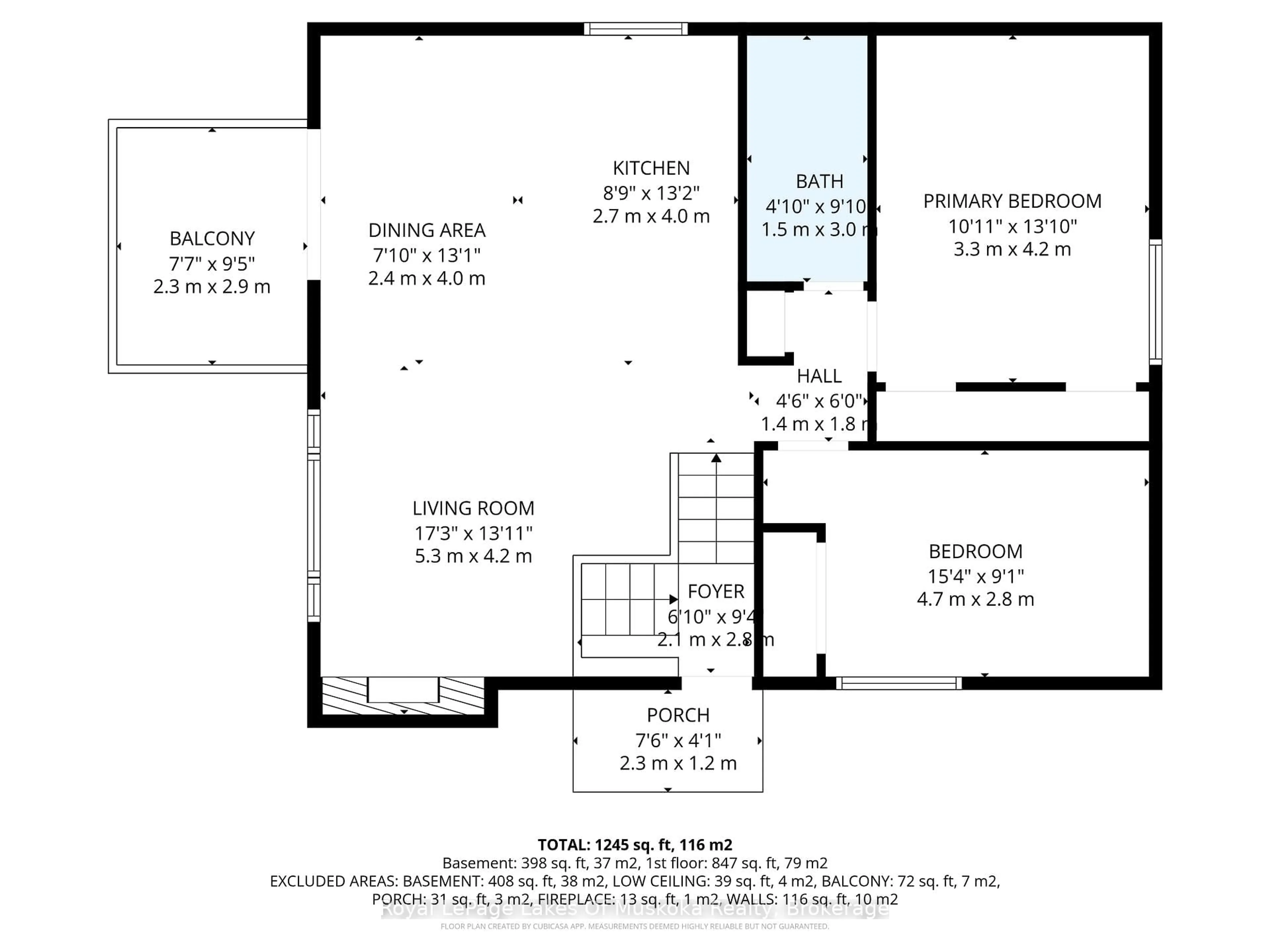 Floor plan for 12 Manominee St, Huntsville Ontario P1H 1H2