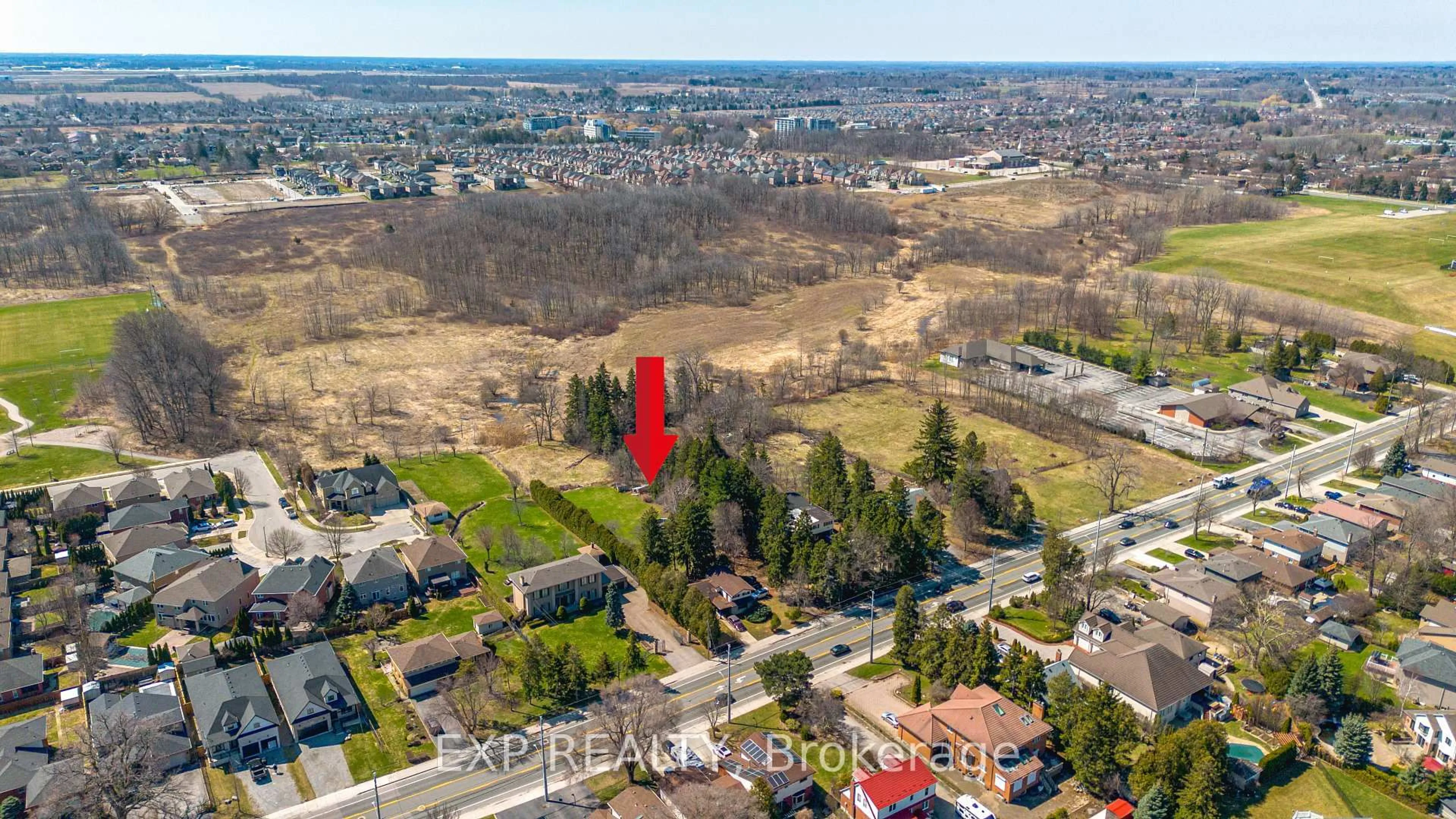 A pic from outside/outdoor area/front of a property/back of a property/a pic from drone, unknown for 227 Stone Church Rd, Hamilton Ontario L9B 1A2