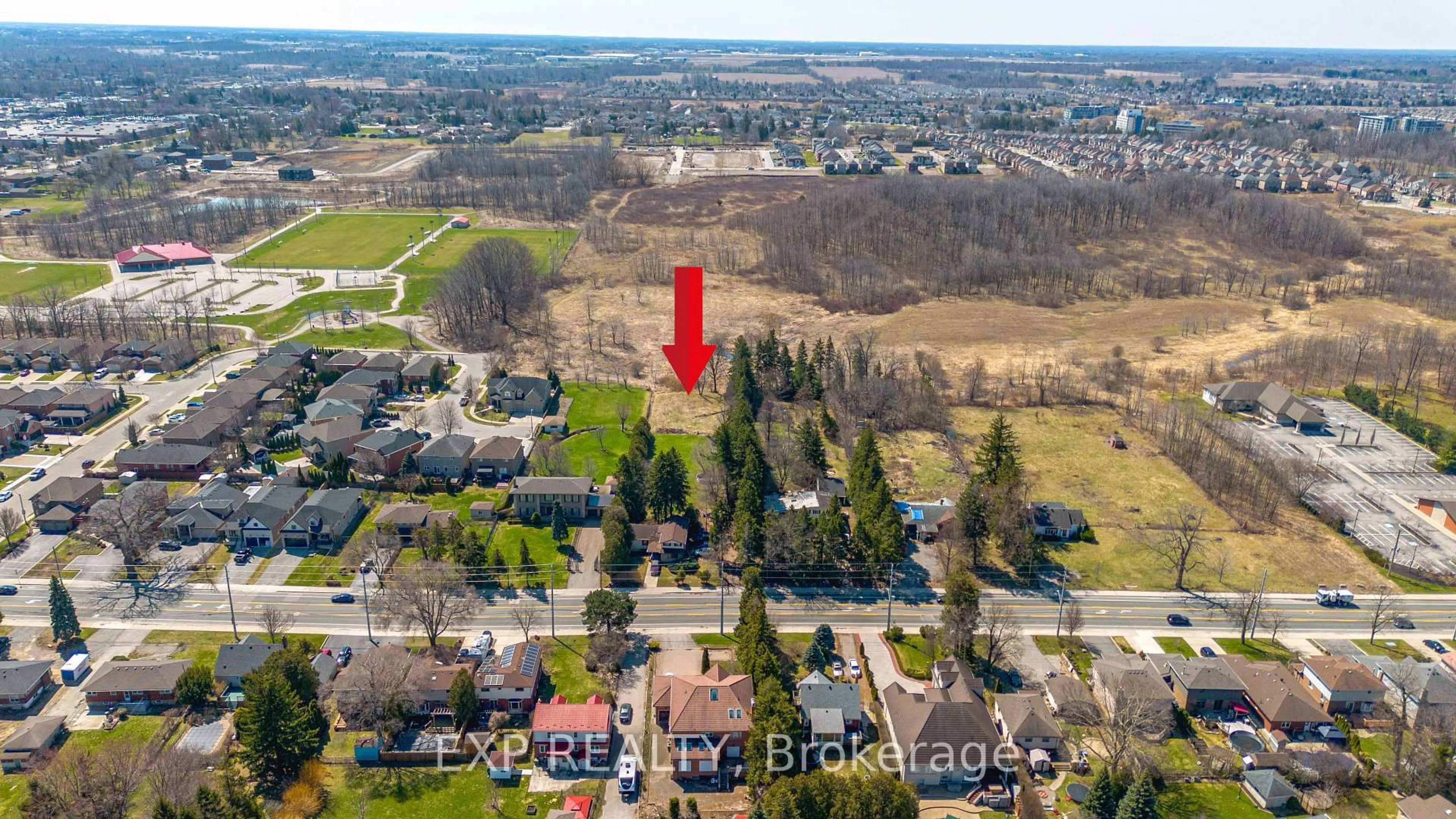 A pic from outside/outdoor area/front of a property/back of a property/a pic from drone, street for 227 Stone Church Rd, Hamilton Ontario L9B 1A2
