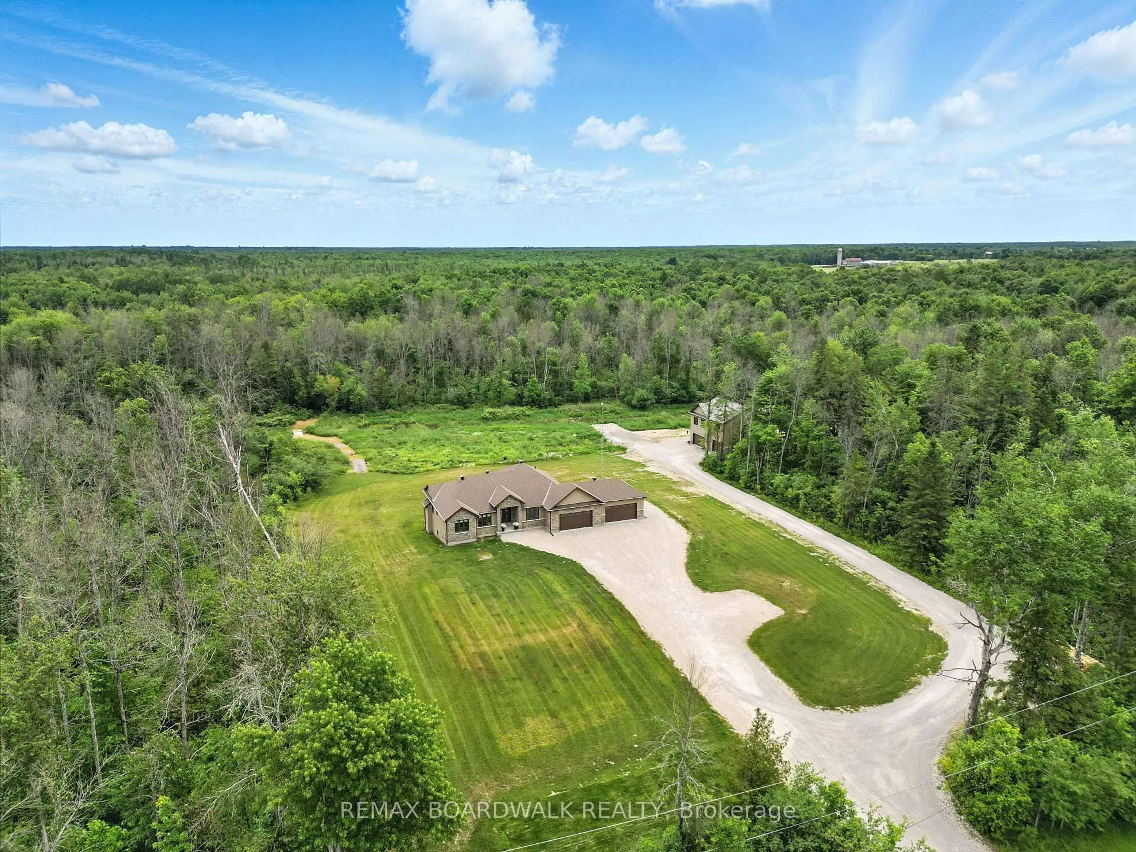 A pic from outside/outdoor area/front of a property/back of a property/a pic from drone, forest/trees view for 665 Drummond 5b Concession, Perth Ontario K7H 3C8