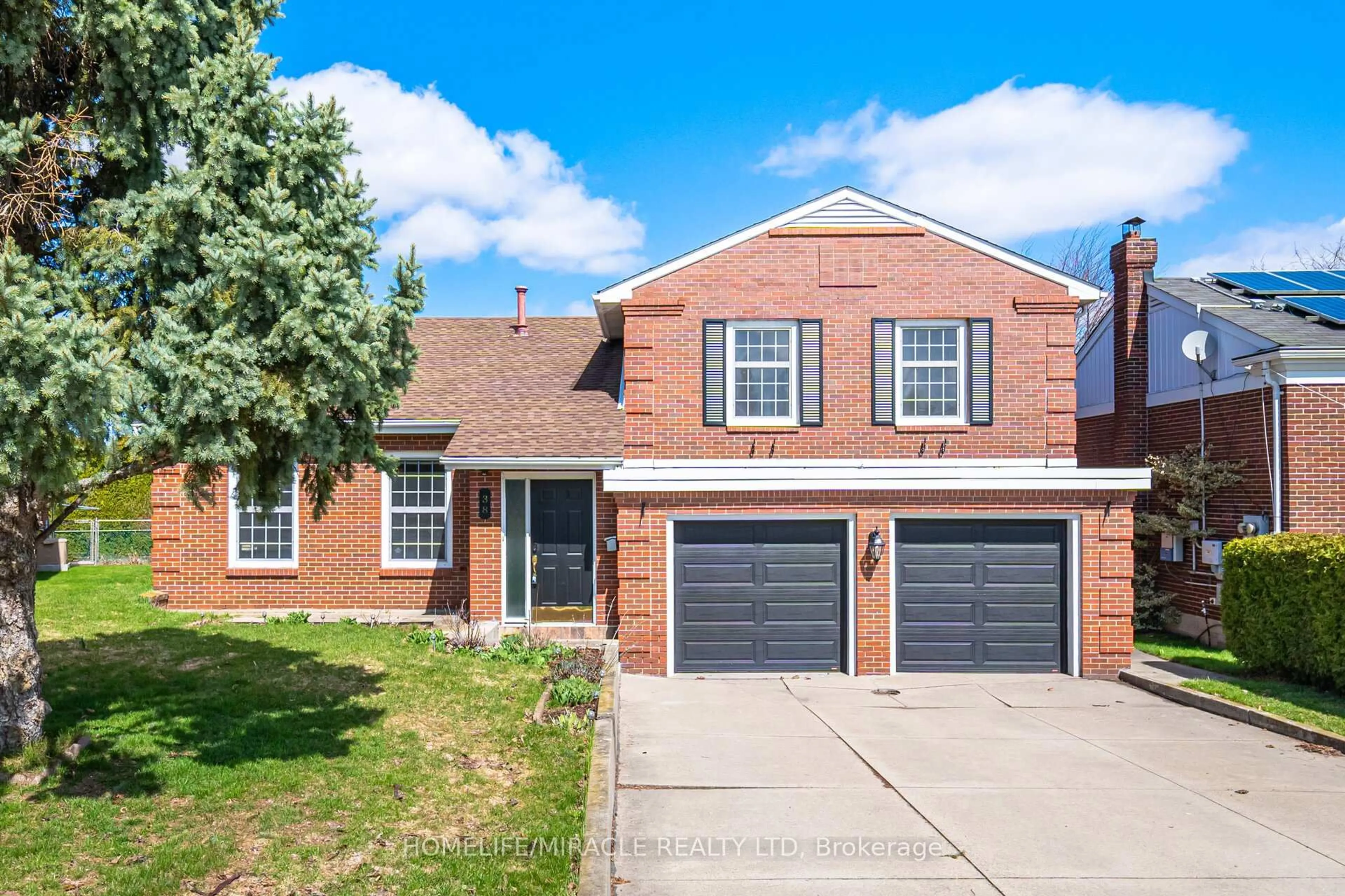 Home with brick exterior material, street for 38 Leclaire St, Hamilton Ontario L9C 5X3