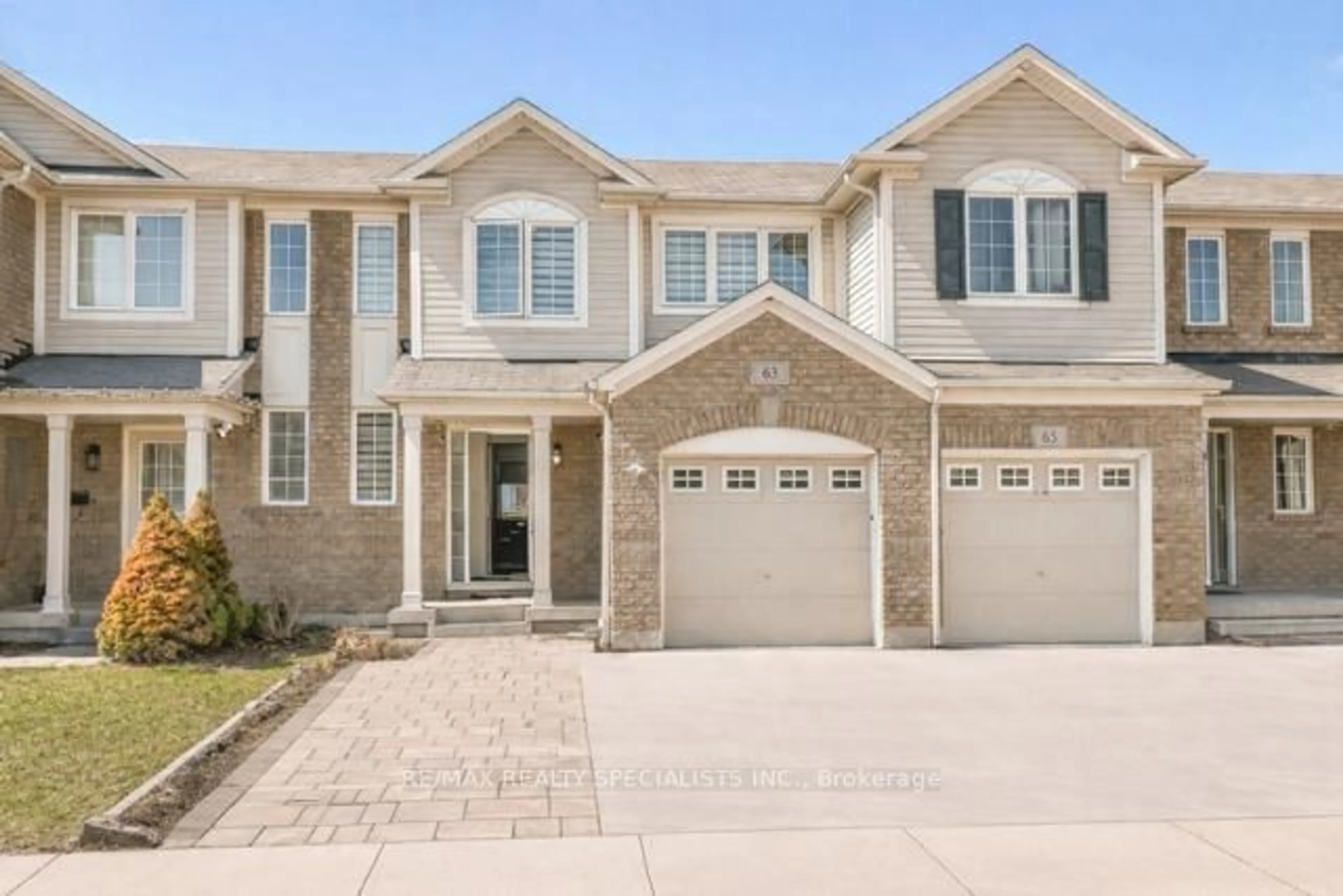 Home with brick exterior material, street for 63 MICHIGAN Ave, Cambridge Ontario N3C 0C8